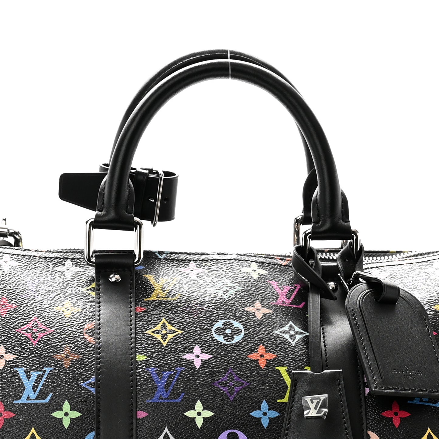 LV X TM Monogram Multicolor Keepall Bandouliere 50 Black