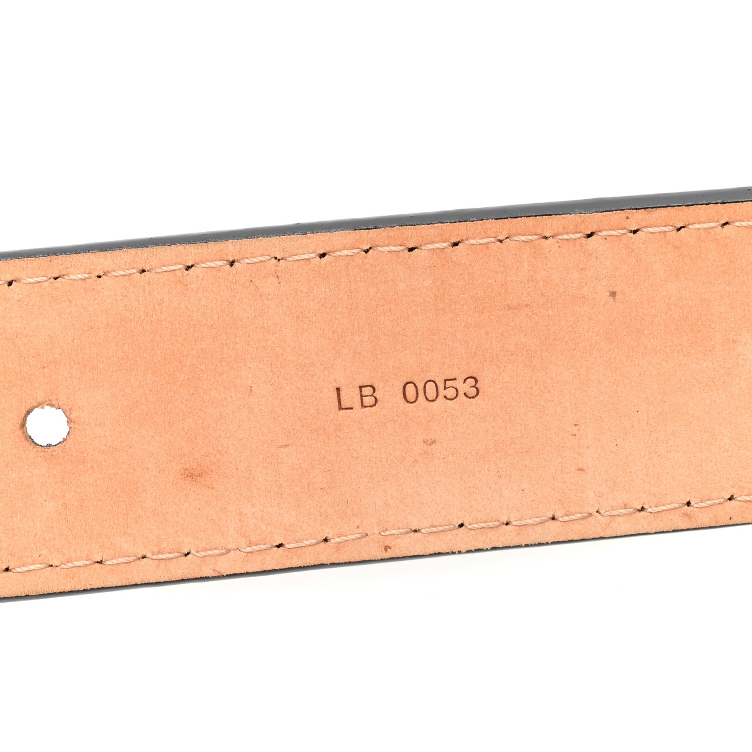 Louis Vuitton Calfskin Jeans Belt 80 32 Black 5 of 6