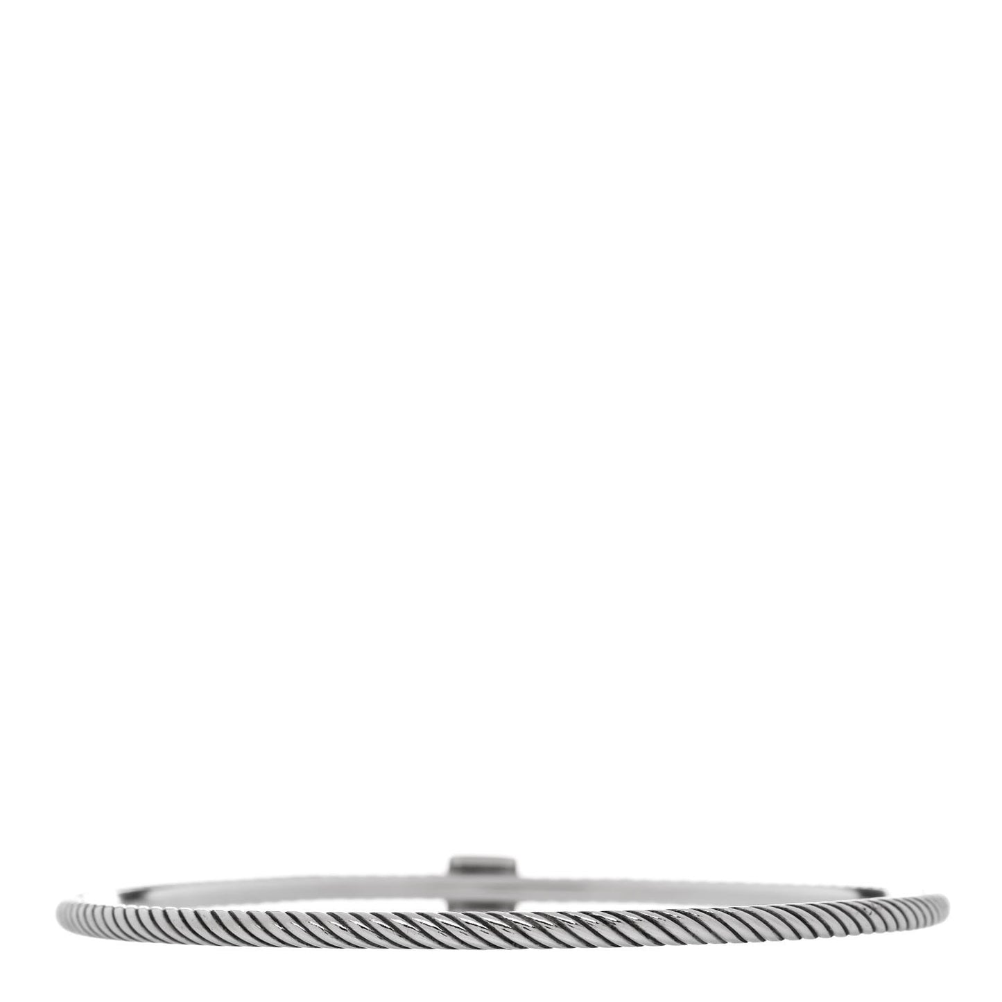 Sterling Silver Black Diamond 3mm Square Cable Wire Bangle