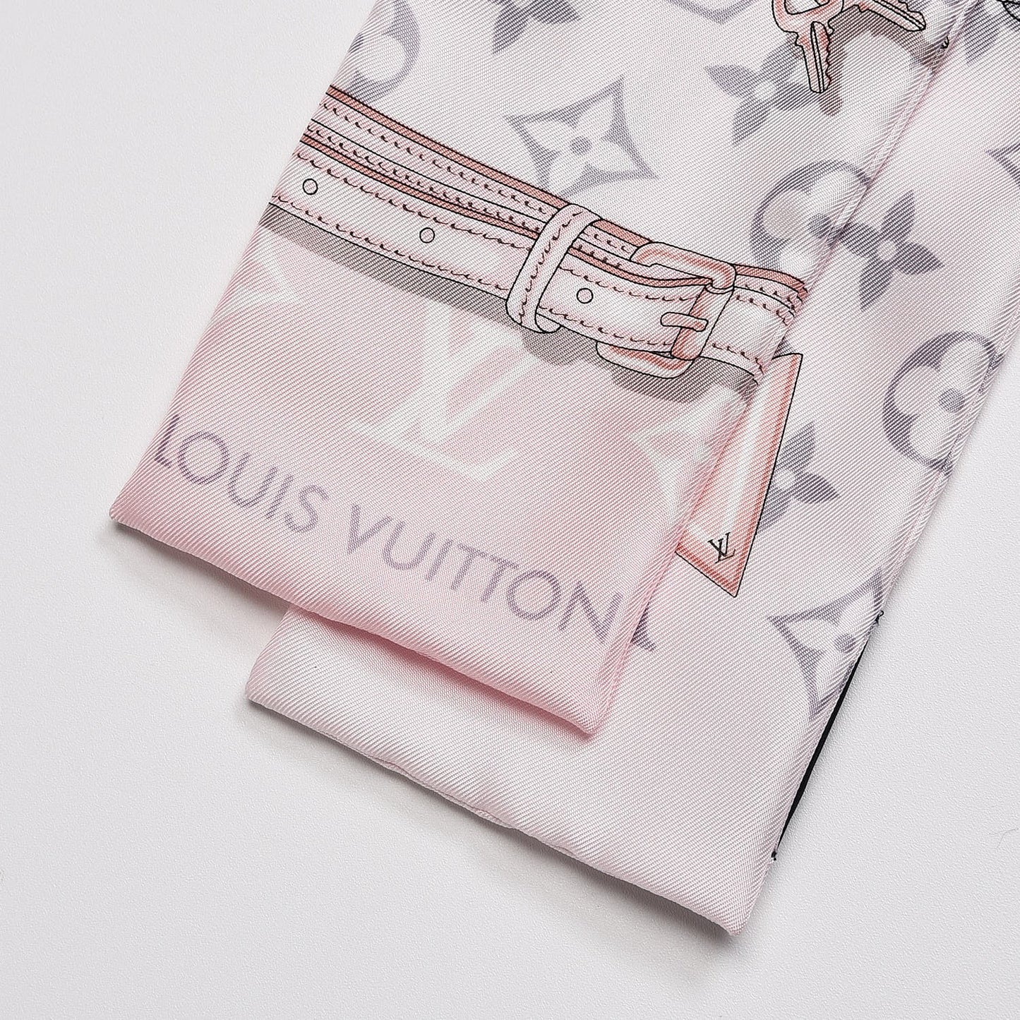 Silk Monogram Confidential Bandeau Light Pink