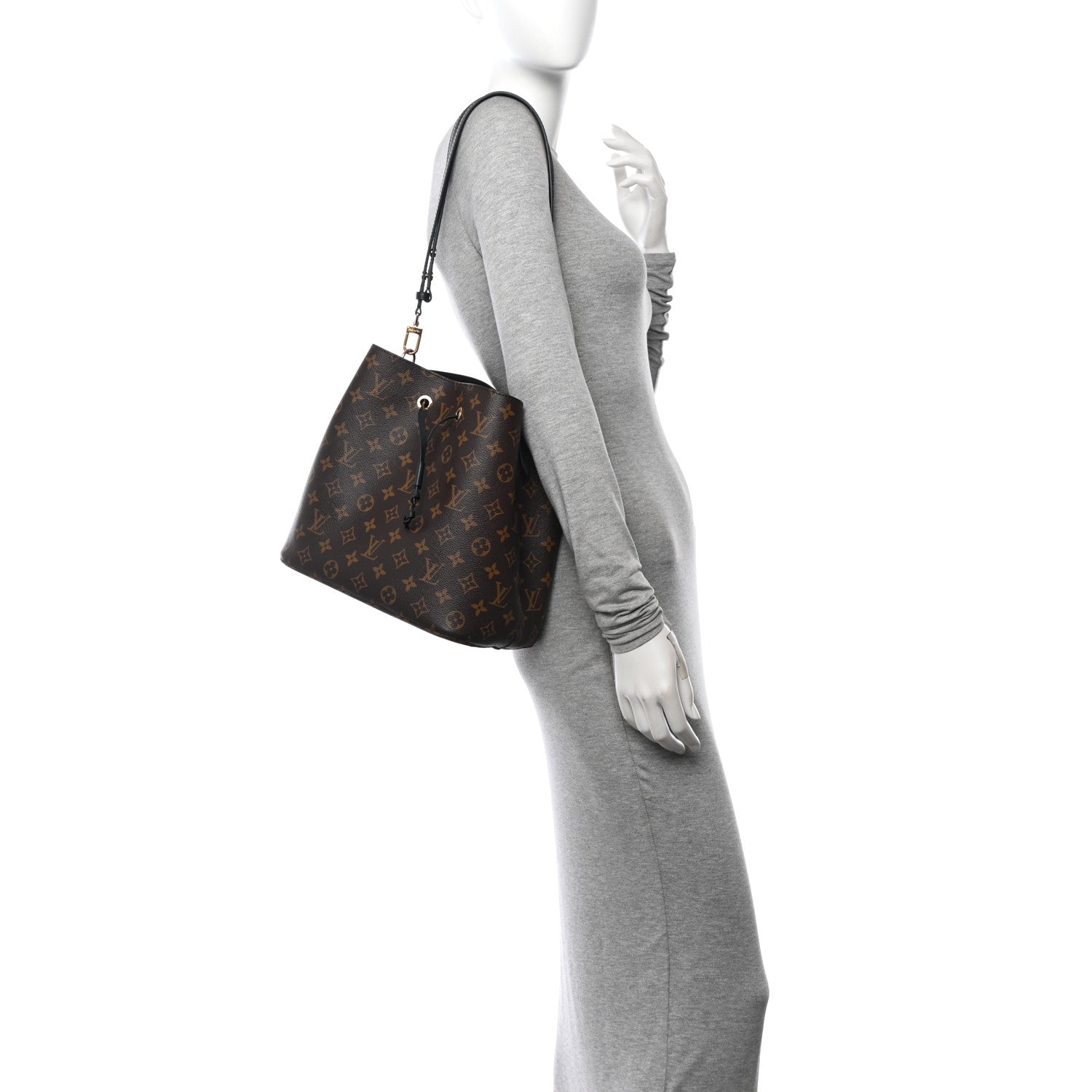 Louis Vuitton Monogram Neonoe MM Black 2 of 10