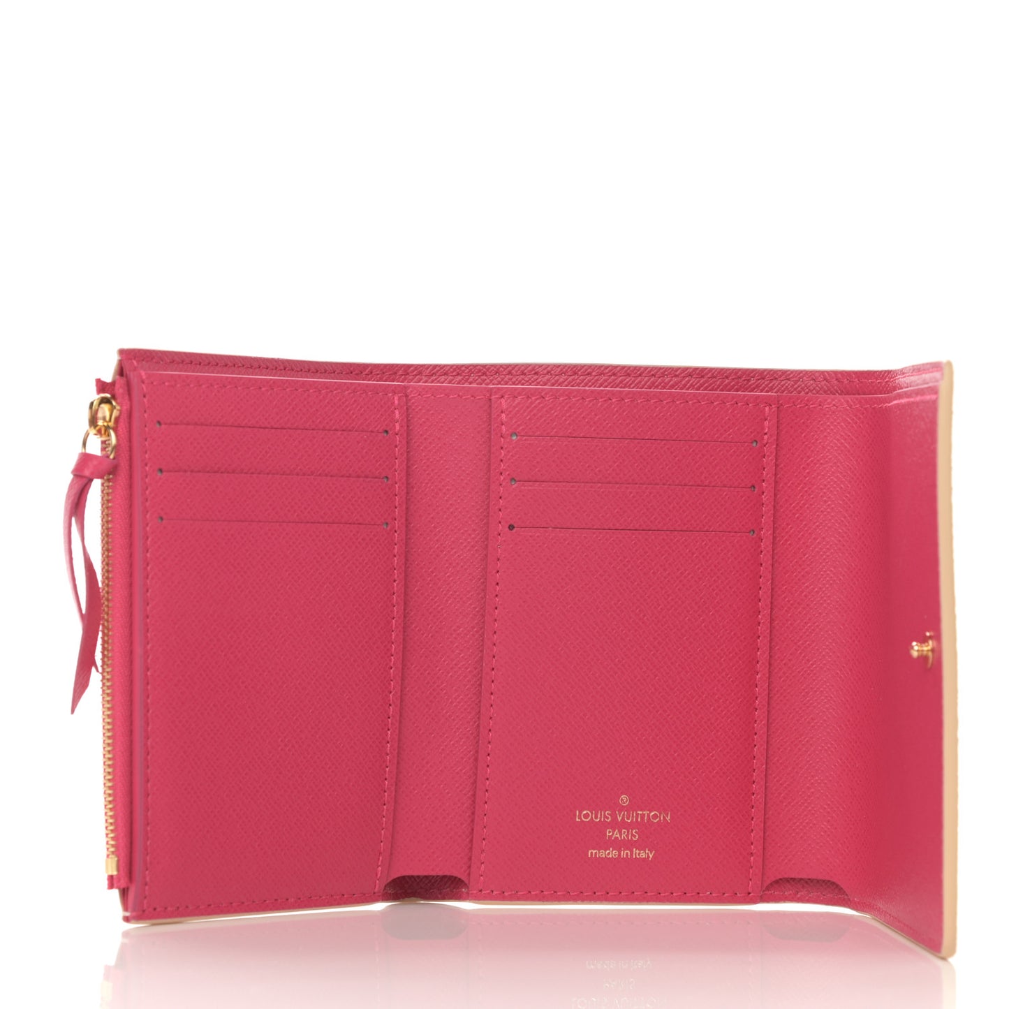 Damier Azur 2021 Christmas Animation Hollywood Victorine Wallet Fuchsia