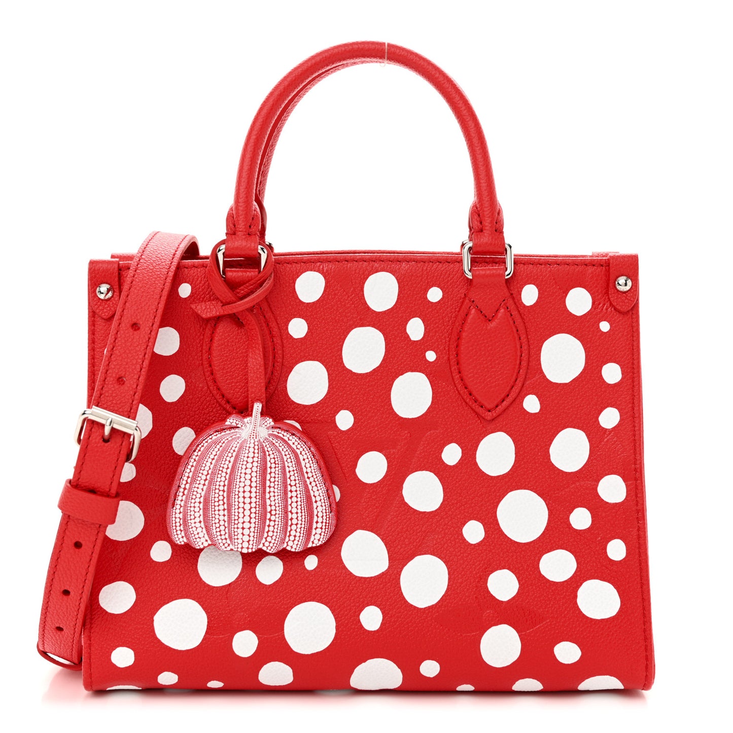 Monogram Kusama Dots Onthego PM Red White
