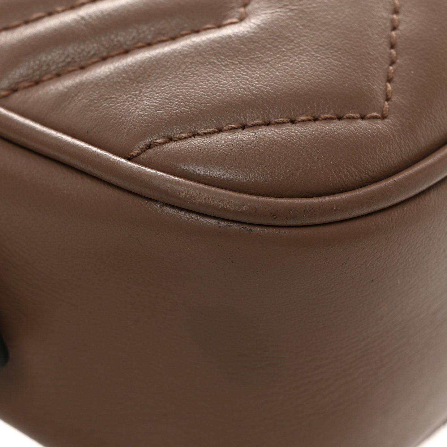 Calfskin Matelasse Mini GG Marmont Chain Shoulder Bag Porcelain Rose