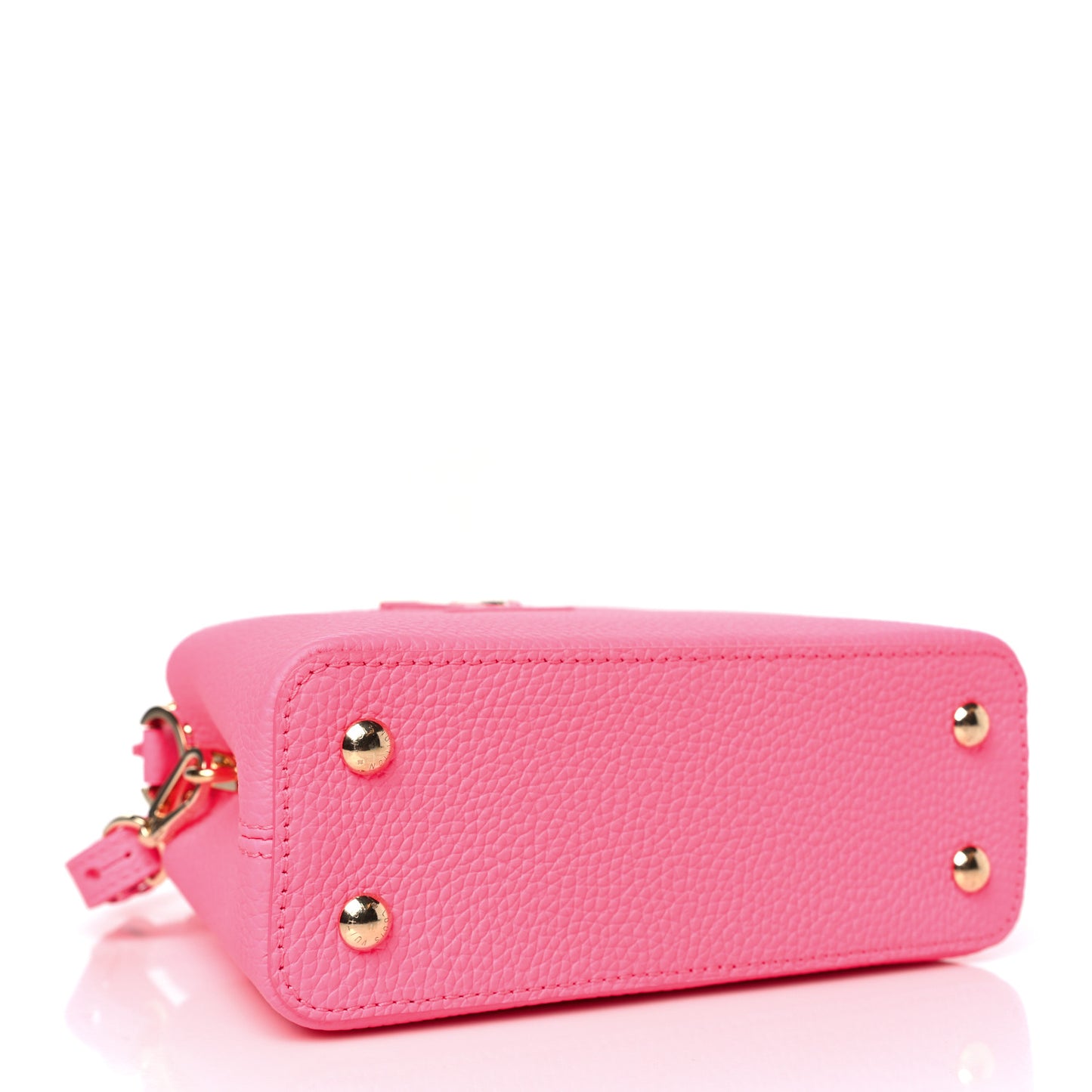 Taurillon Monogram Capucines Mini Fluo Pink