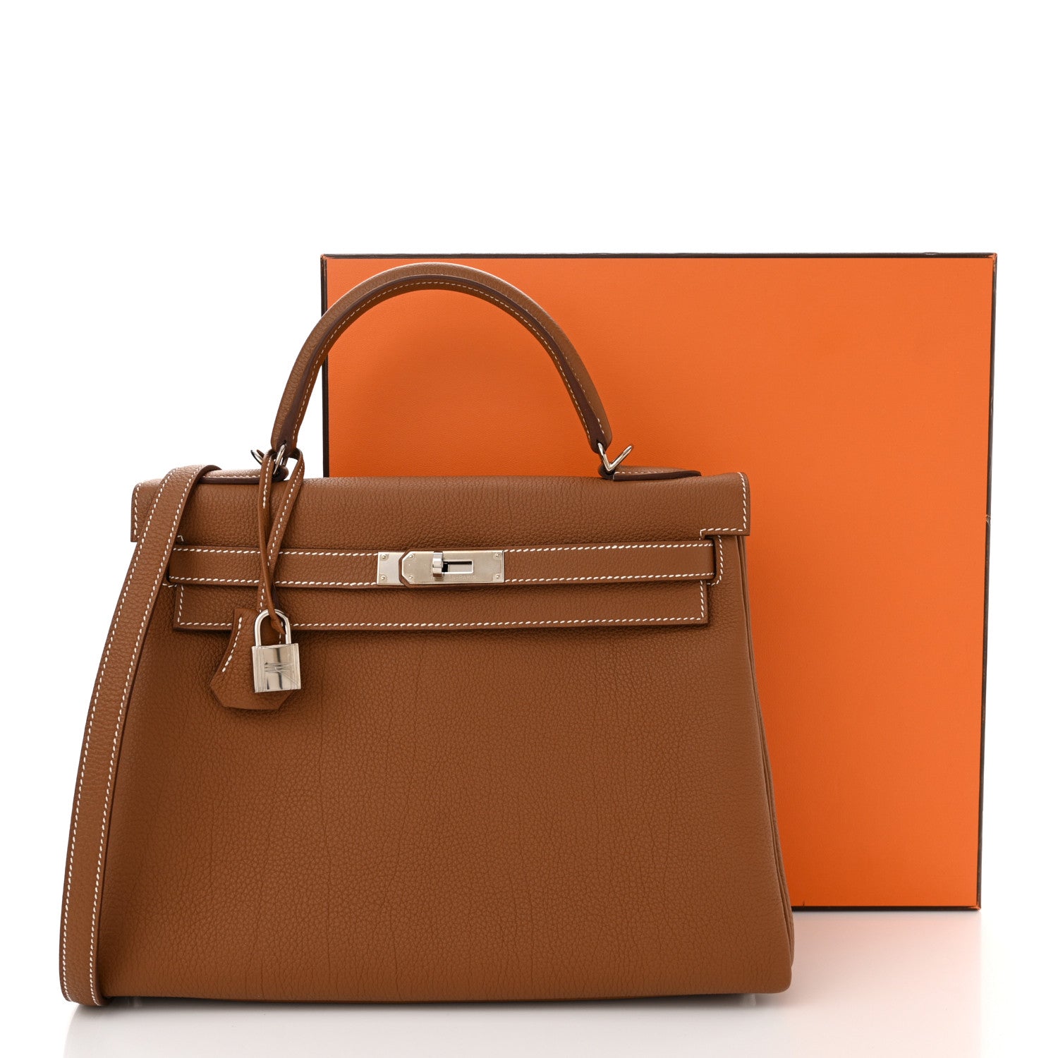 Hermes Togo Kelly Retourne 32 Gold 11 of 11