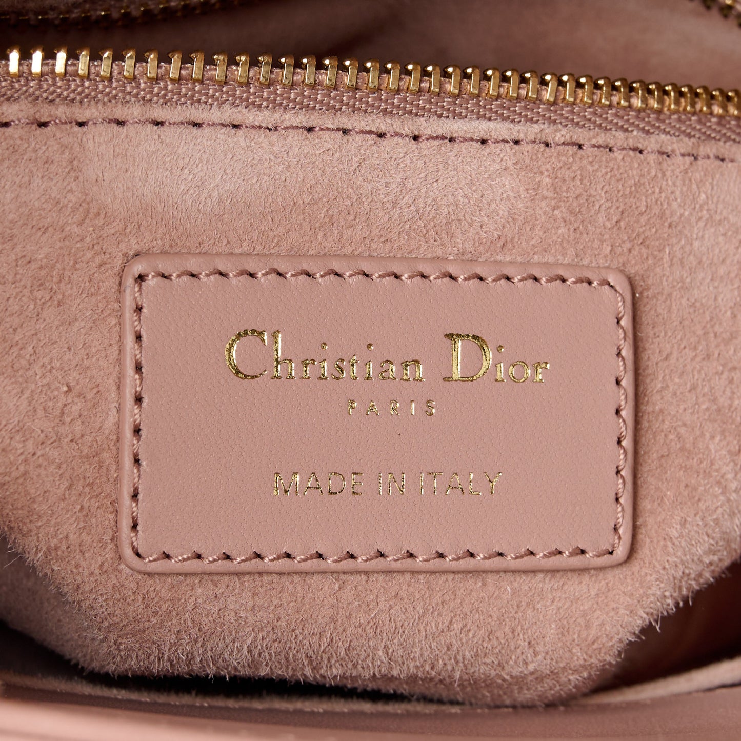 Lambskin Cannage Small My ABC Dior Lady Dior Blush