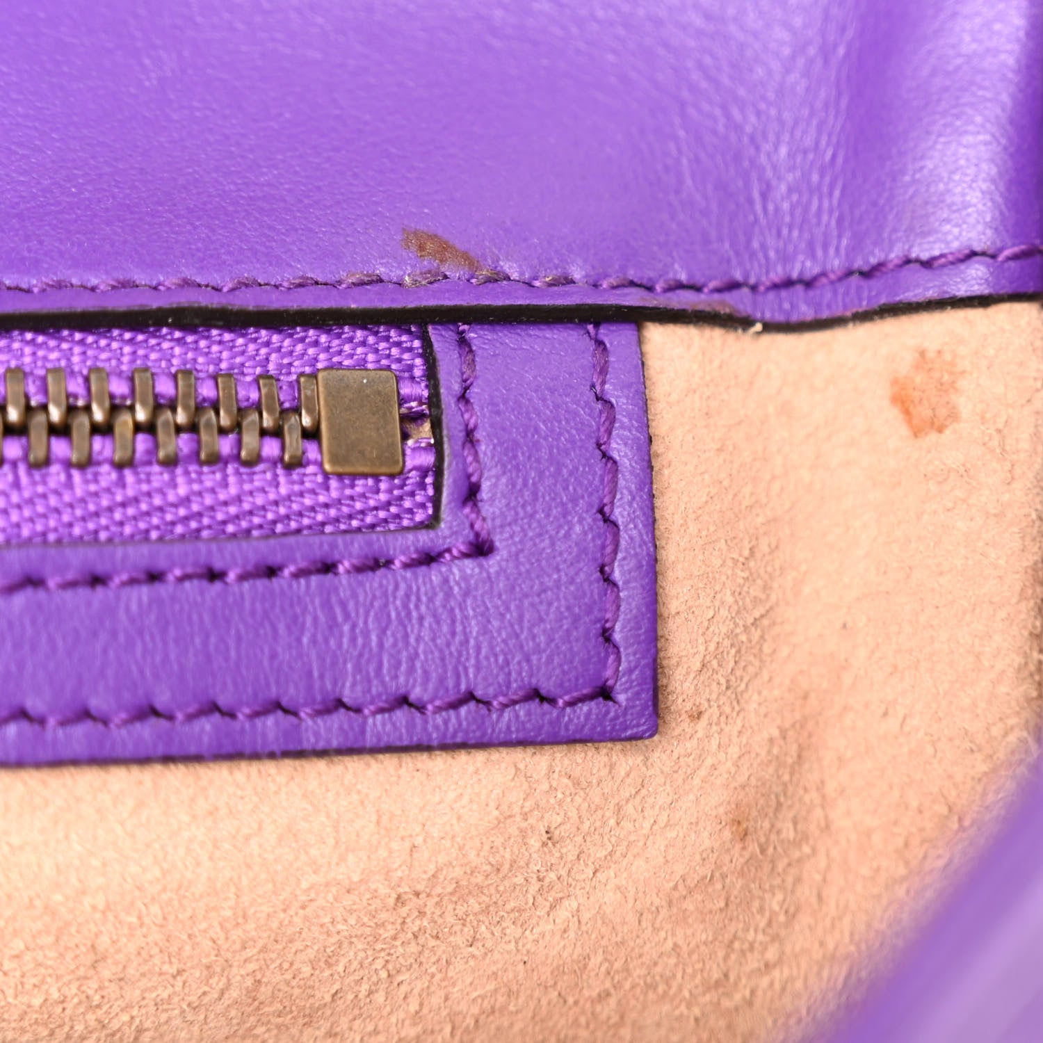 Gucci Calfskin Matelasse Small GG Marmont Shoulder Bag Shine Purple 11 of 11