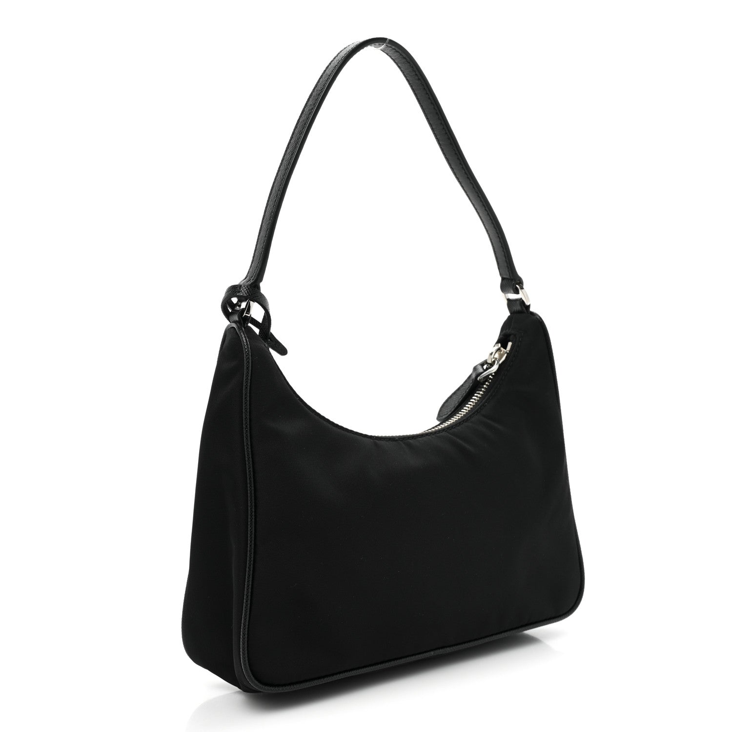 Prada Tessuto Nylon Saffiano Mini Re-Edition 2005 Bag Black 3 of 12
