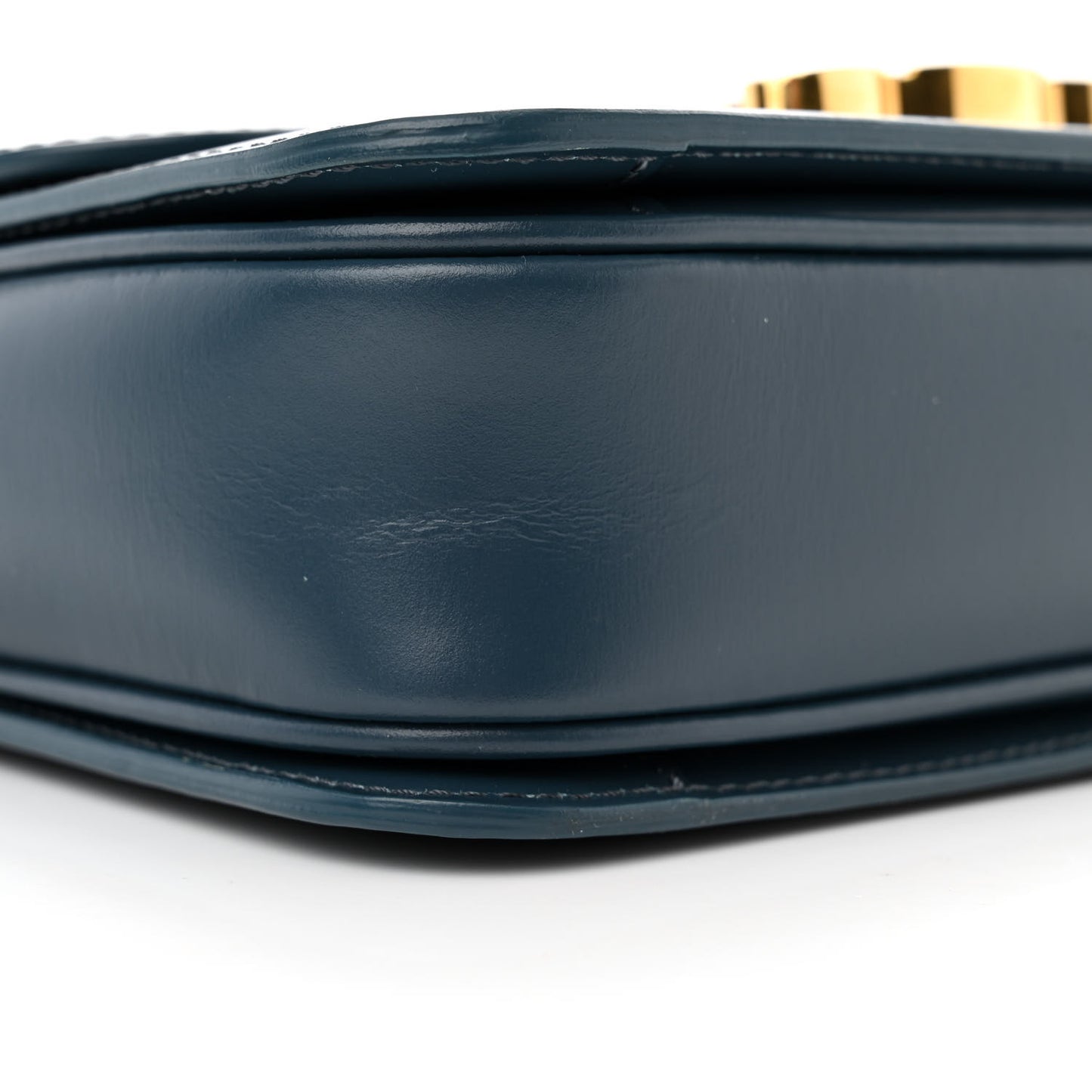 Shiny Calfskin Teen Triomphe Petrol