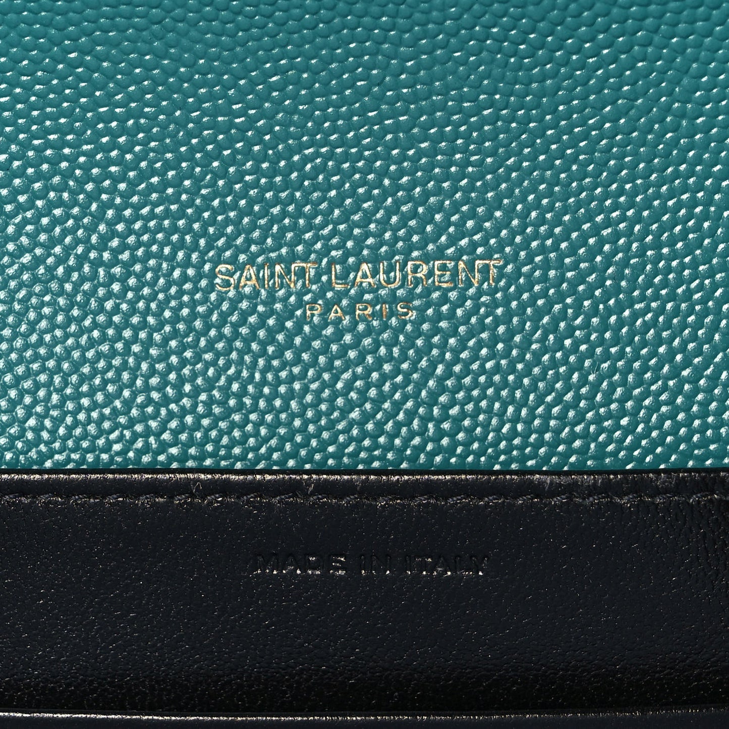 Grain De Poudre Monogram Cassandra Chain Wallet Teal