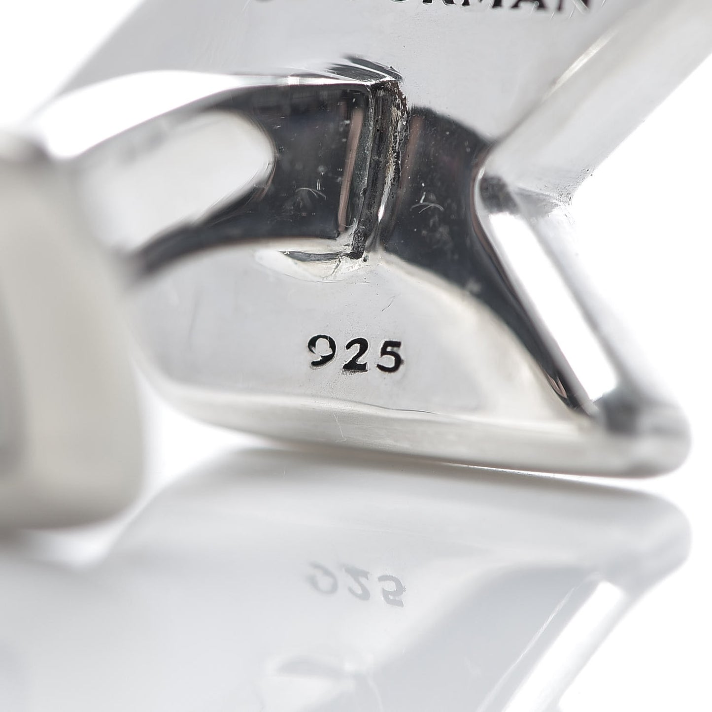 Sterling Silver Black Onyx Chevron Stone Cufflinks
