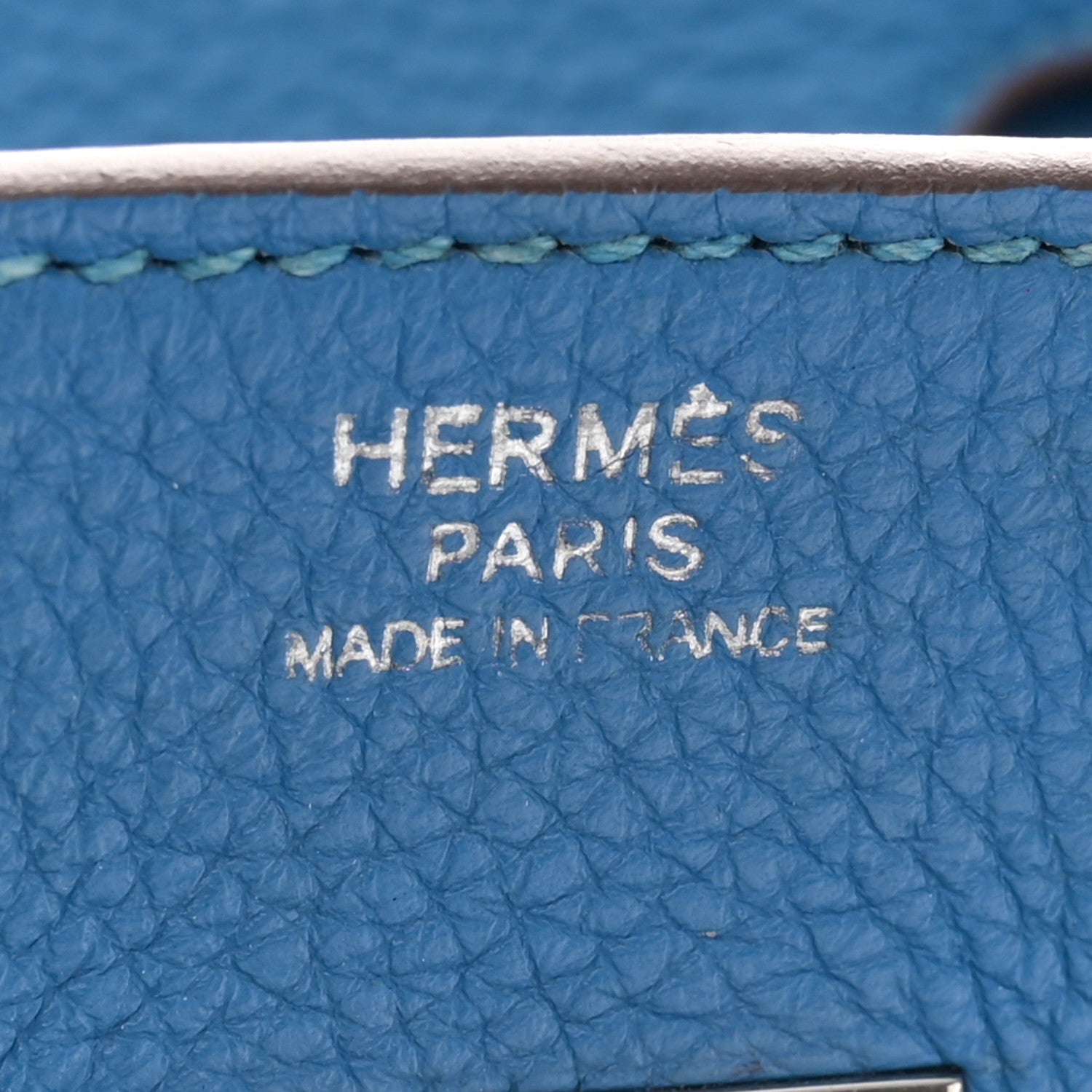 Hermes Taurillon Clemence Birkin 30 Mykonos 6 of 11