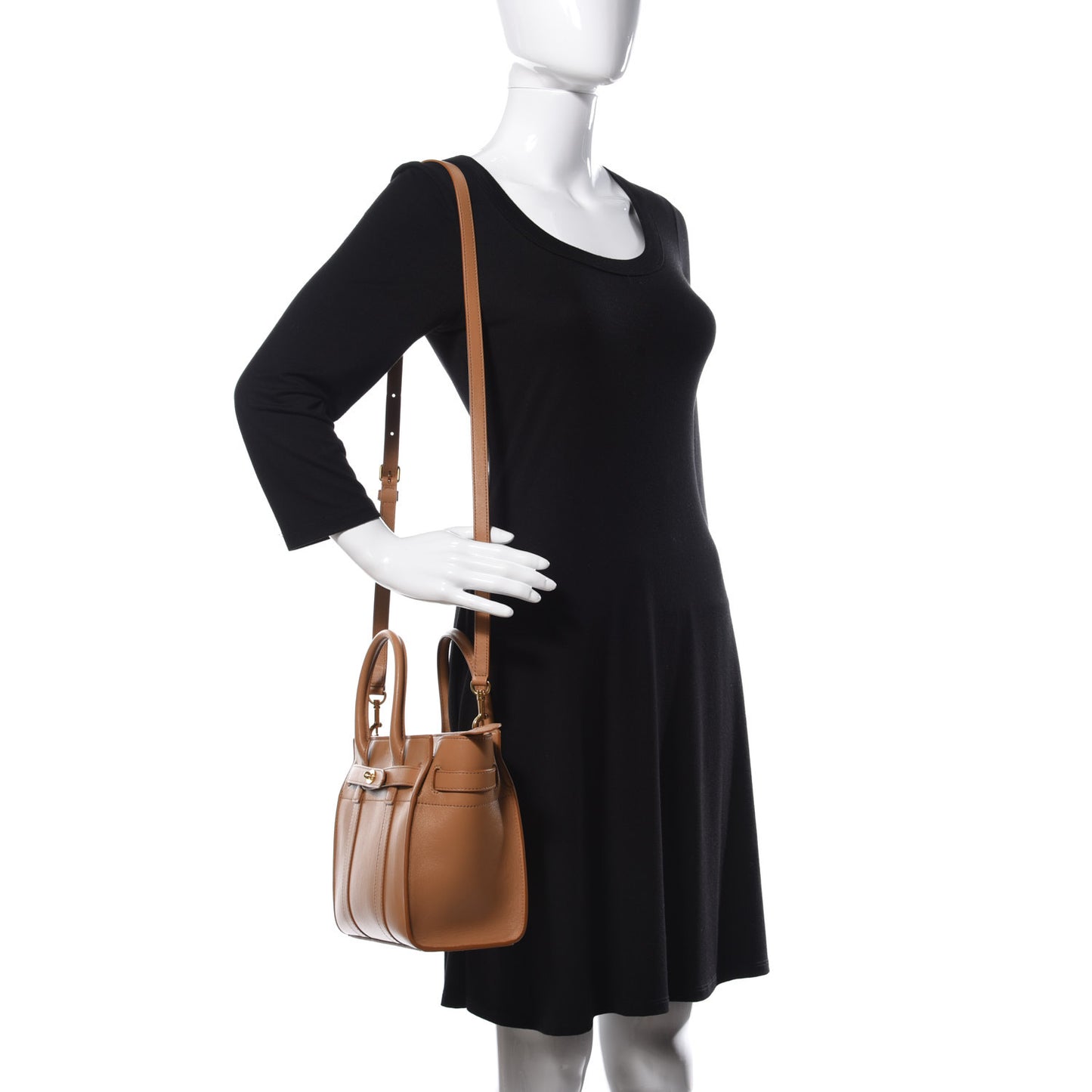 Silky Calfskin Small Bayswater Zip Tote Golden Yellow