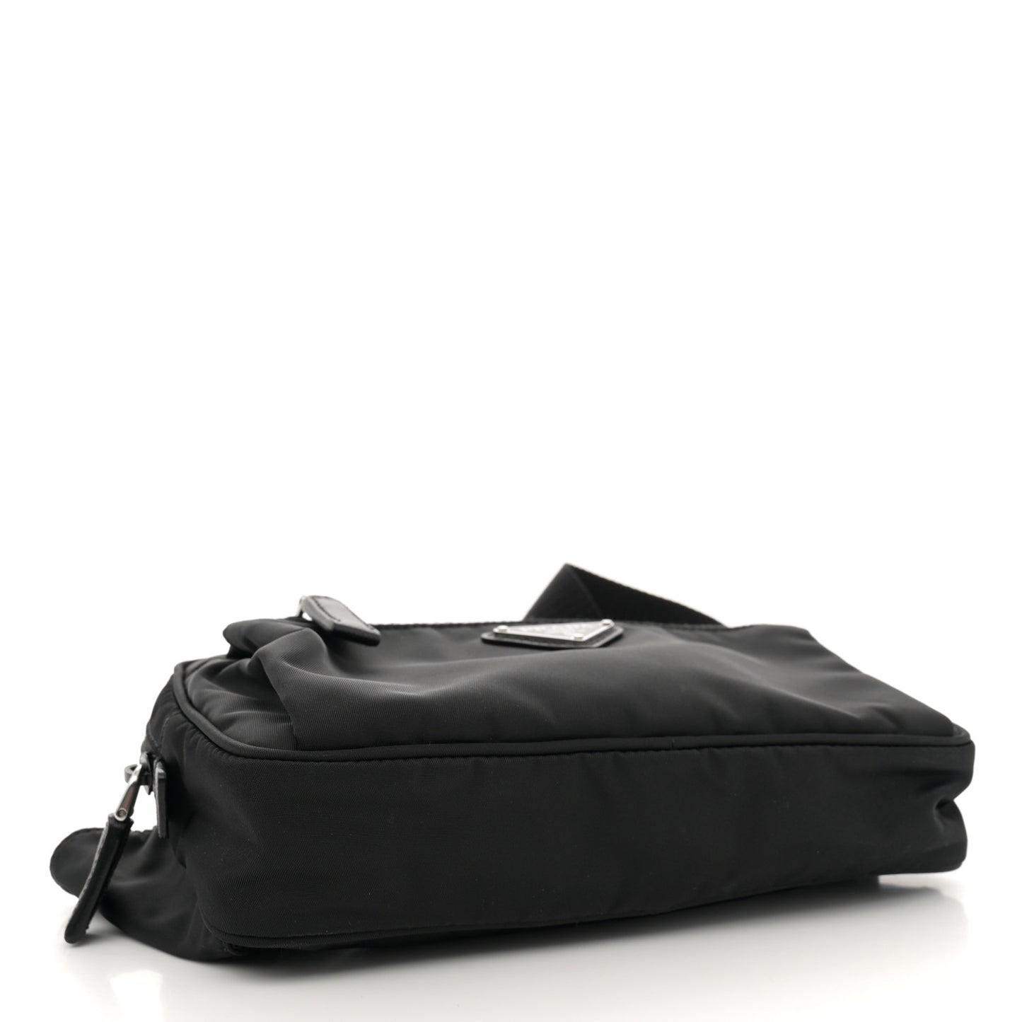 Re-Nylon Saffiano Belt Bag L Black