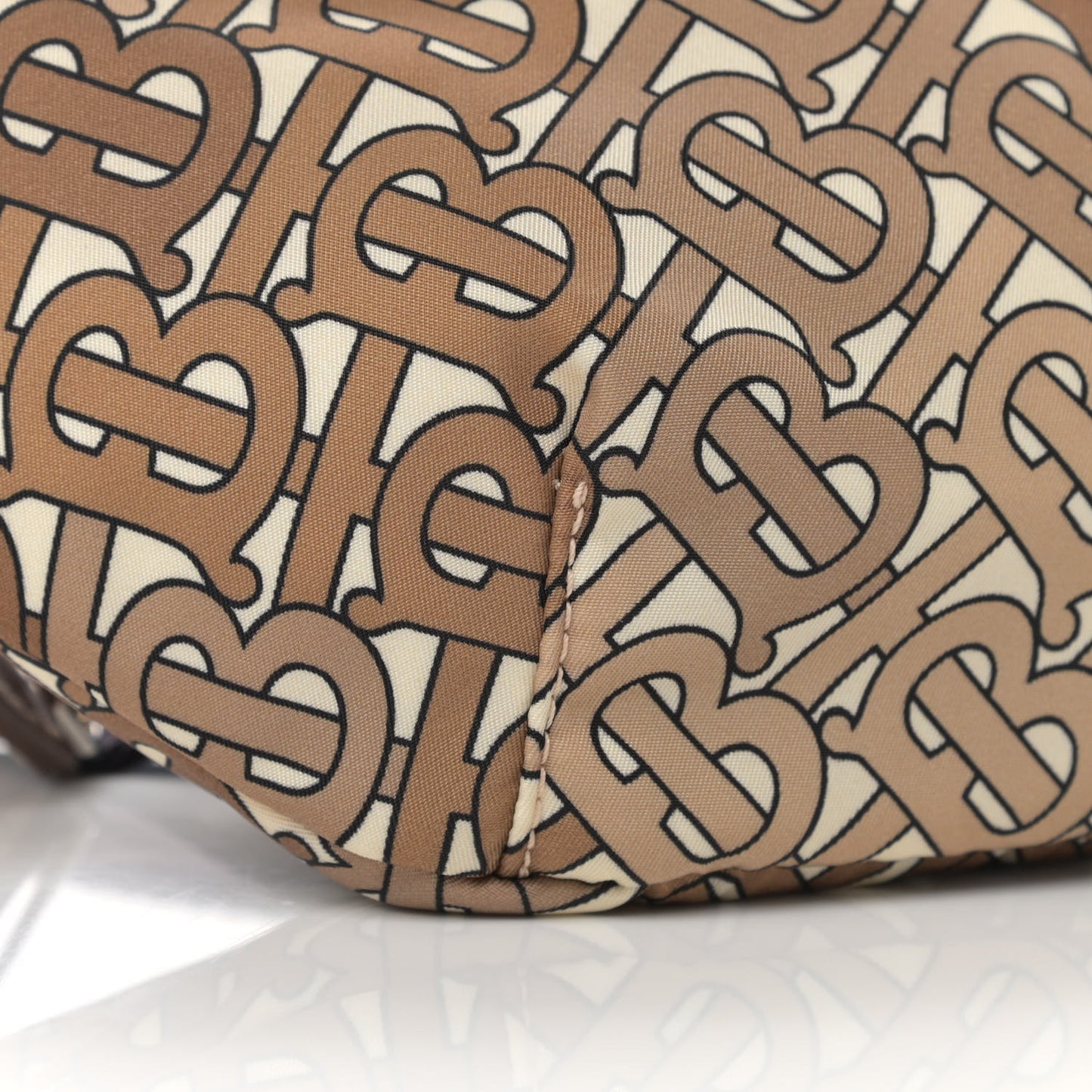 Nylon Monogram Bum Bag Beige