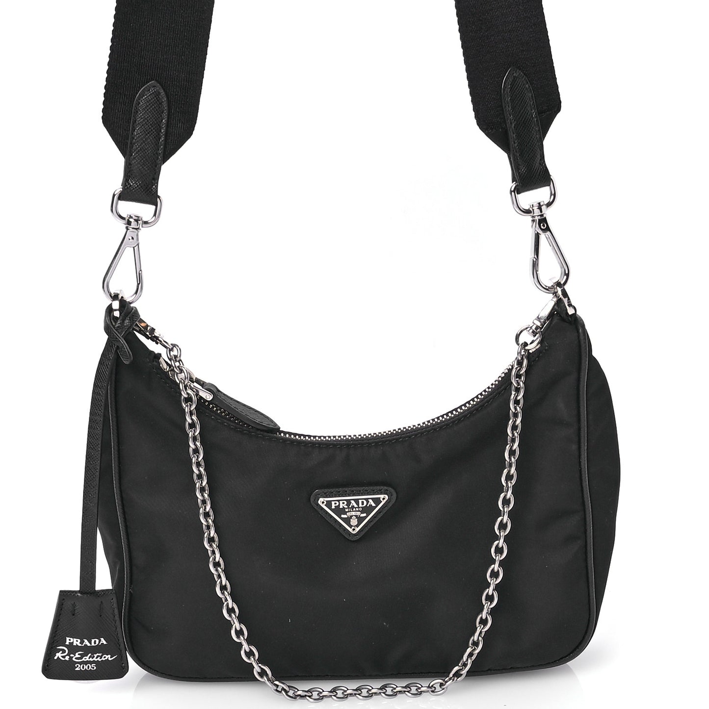 Nylon Re-Edition 2005 Shoulder Bag Black