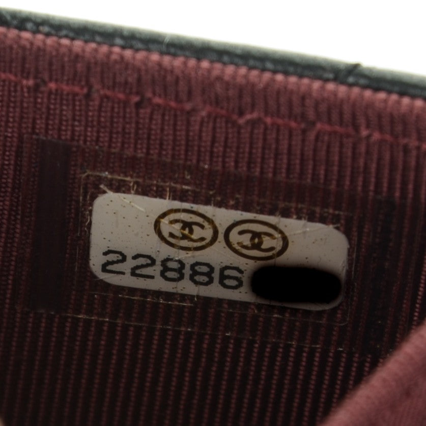 Chanel Lambskin Quilted Flap Card Holder Wallet Black 7 of 8