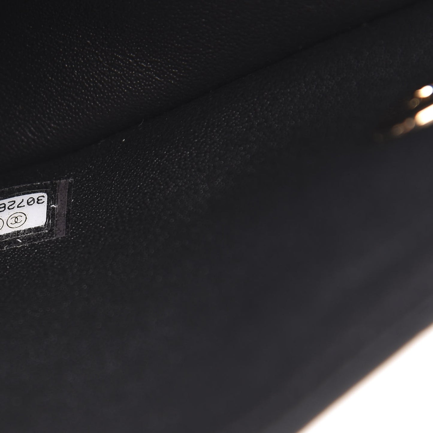 Lambskin Quilted Mini Rectangular Flap Black