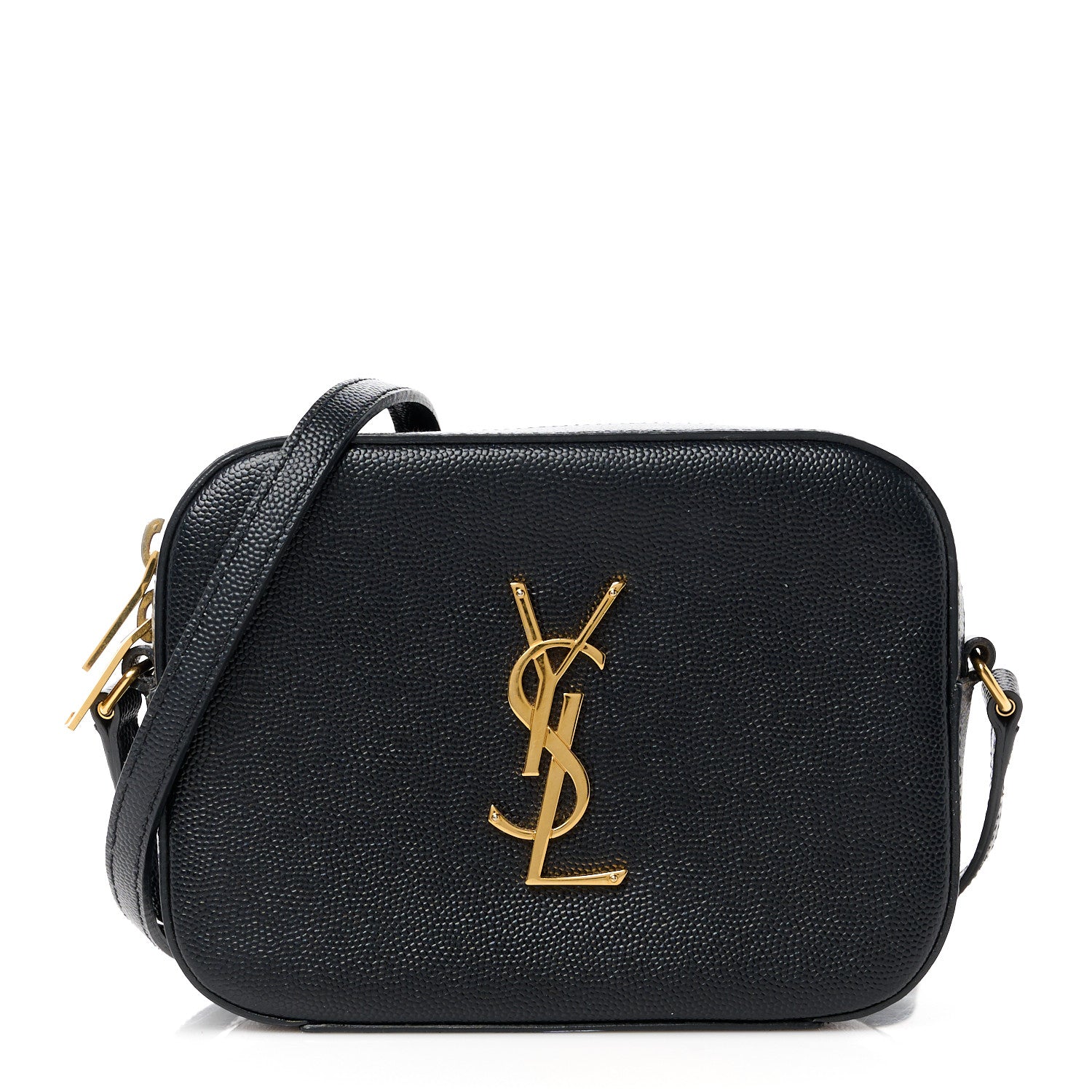 Saint Laurent Grain De Poudre Small Classic Monogram Camera Bag Black 1 of 11