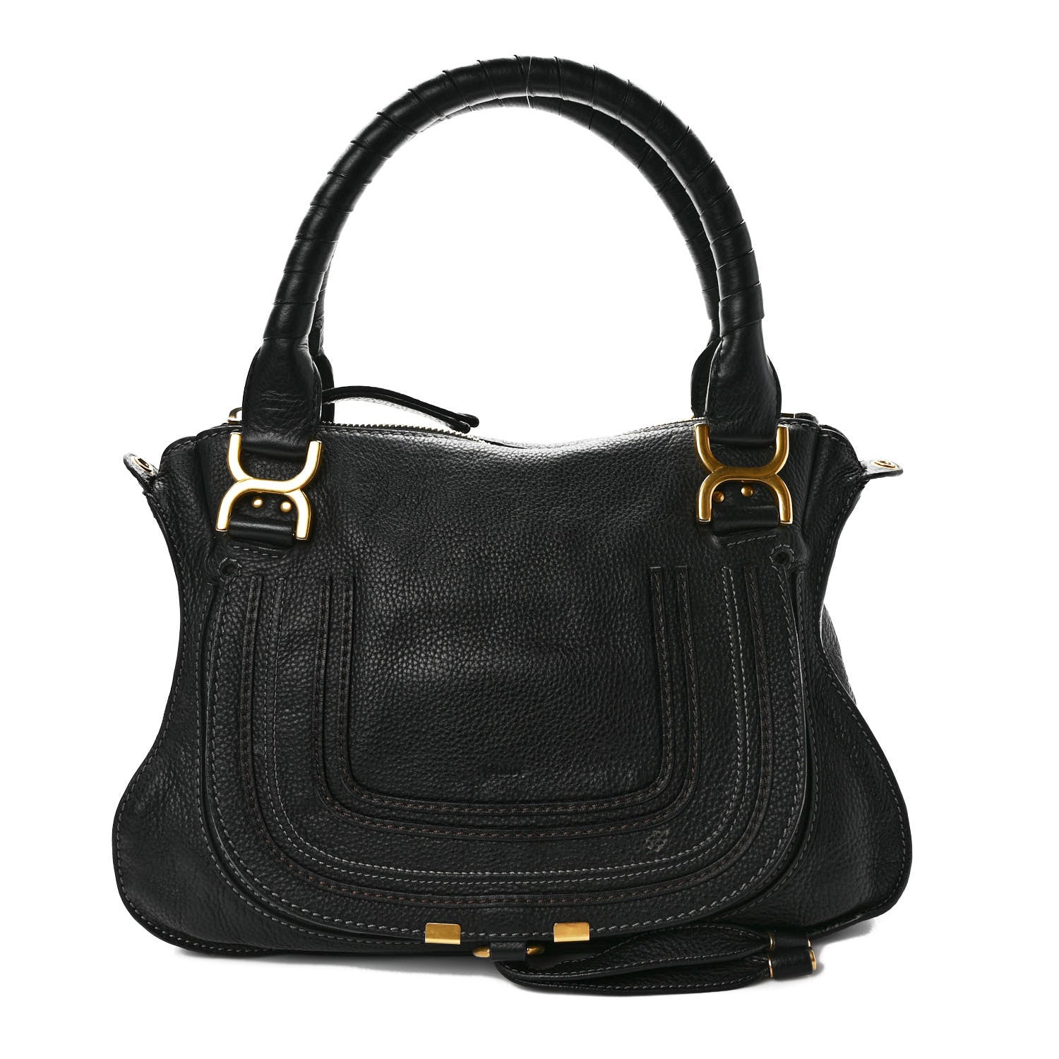 Chloe Calfskin Medium Marcie Satchel Black 1 of 10