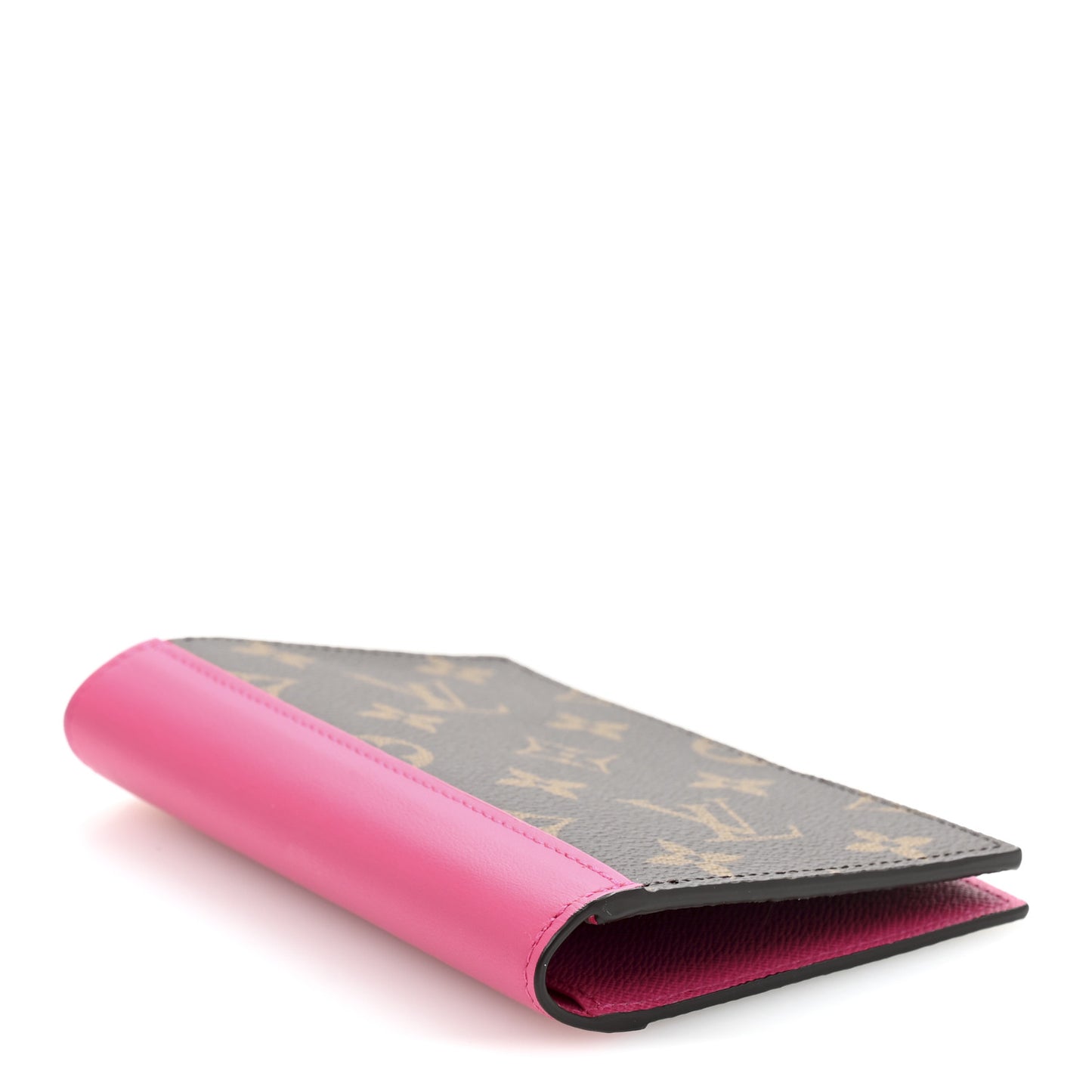 Monogram Macassar Passport Cover Fuchsia