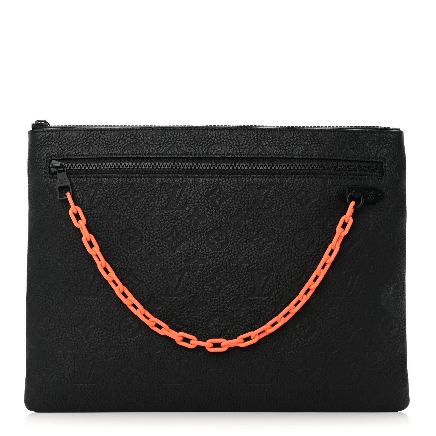 Taurillon Monogram Solar Ray A4 Pouch Black