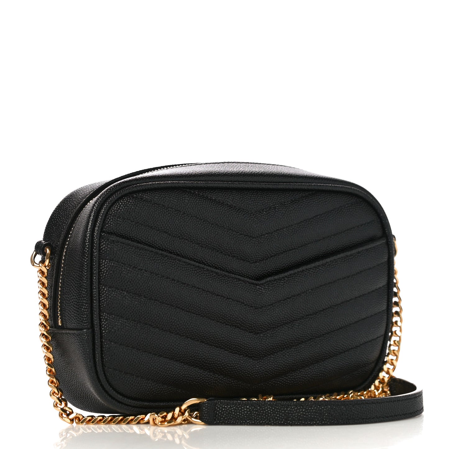 Grain De Poudre Matelasse Monogram Mini Lou Camera Bag Black
