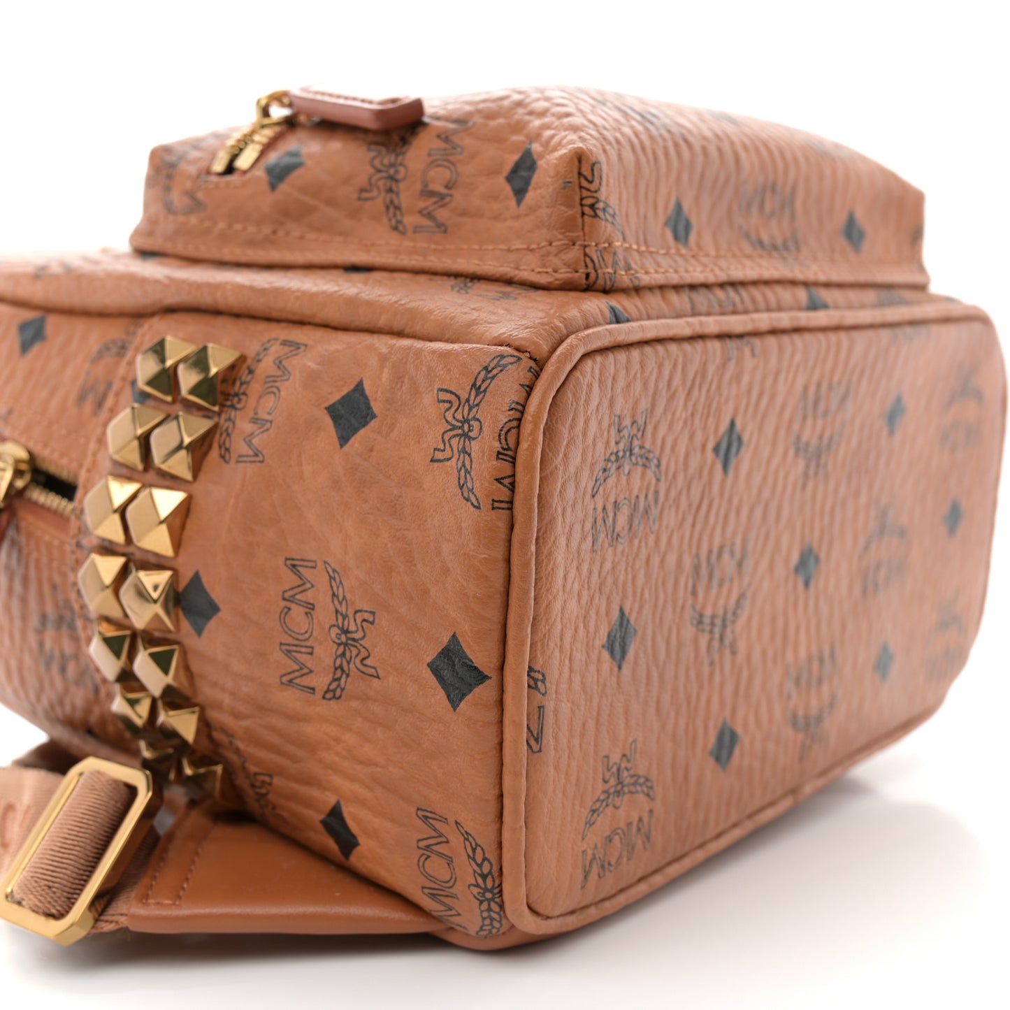 Visetos Side Stud Mini Stark Backpack Cognac