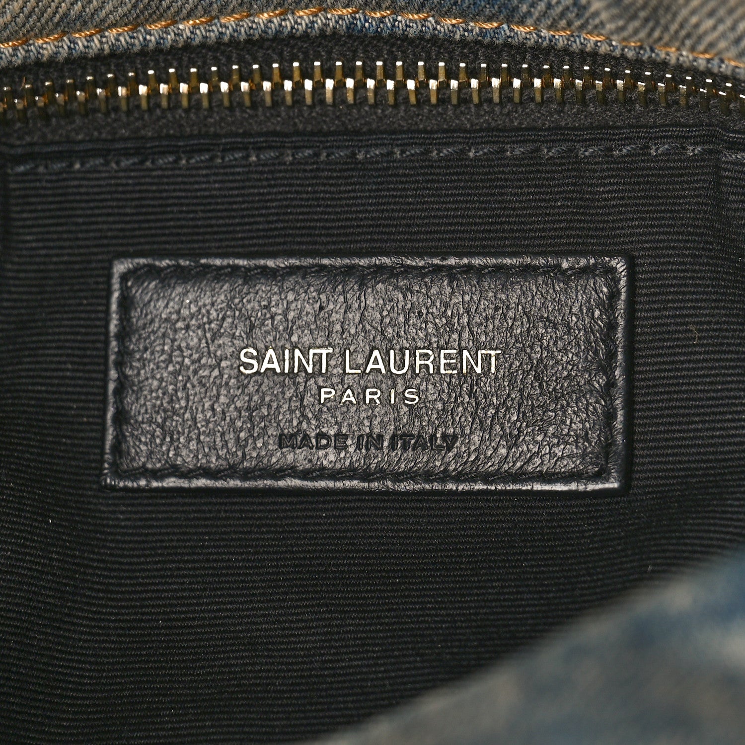 Saint Laurent Denim Quilted Medium Loulou Puffer Monogram Chain Satchel Blue Cinnamon 6 of 8