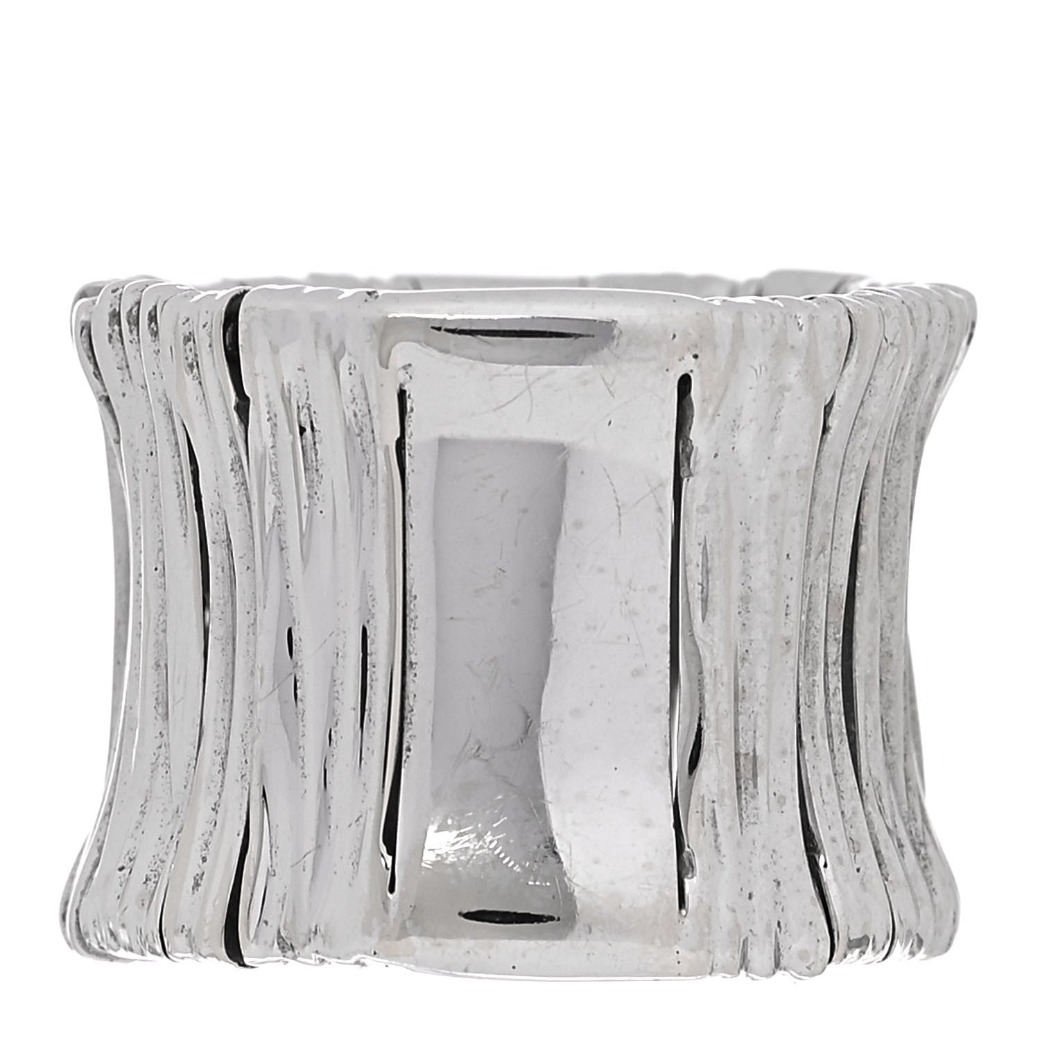 Roberto Coin 18K White Gold Diamond Wide Elefantino Ring 48 4.5 3 of 4