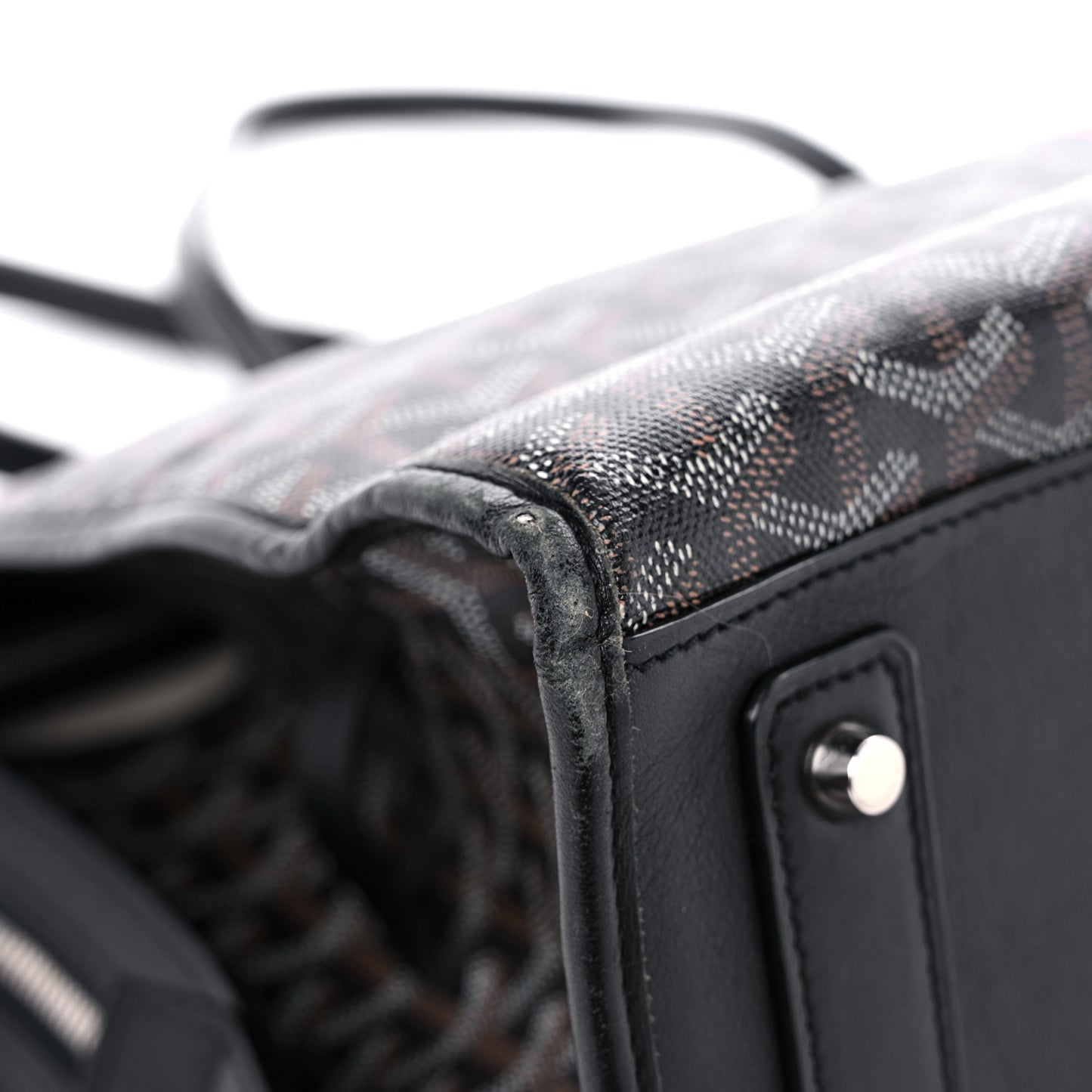 Goyardine Marquises Tote Black