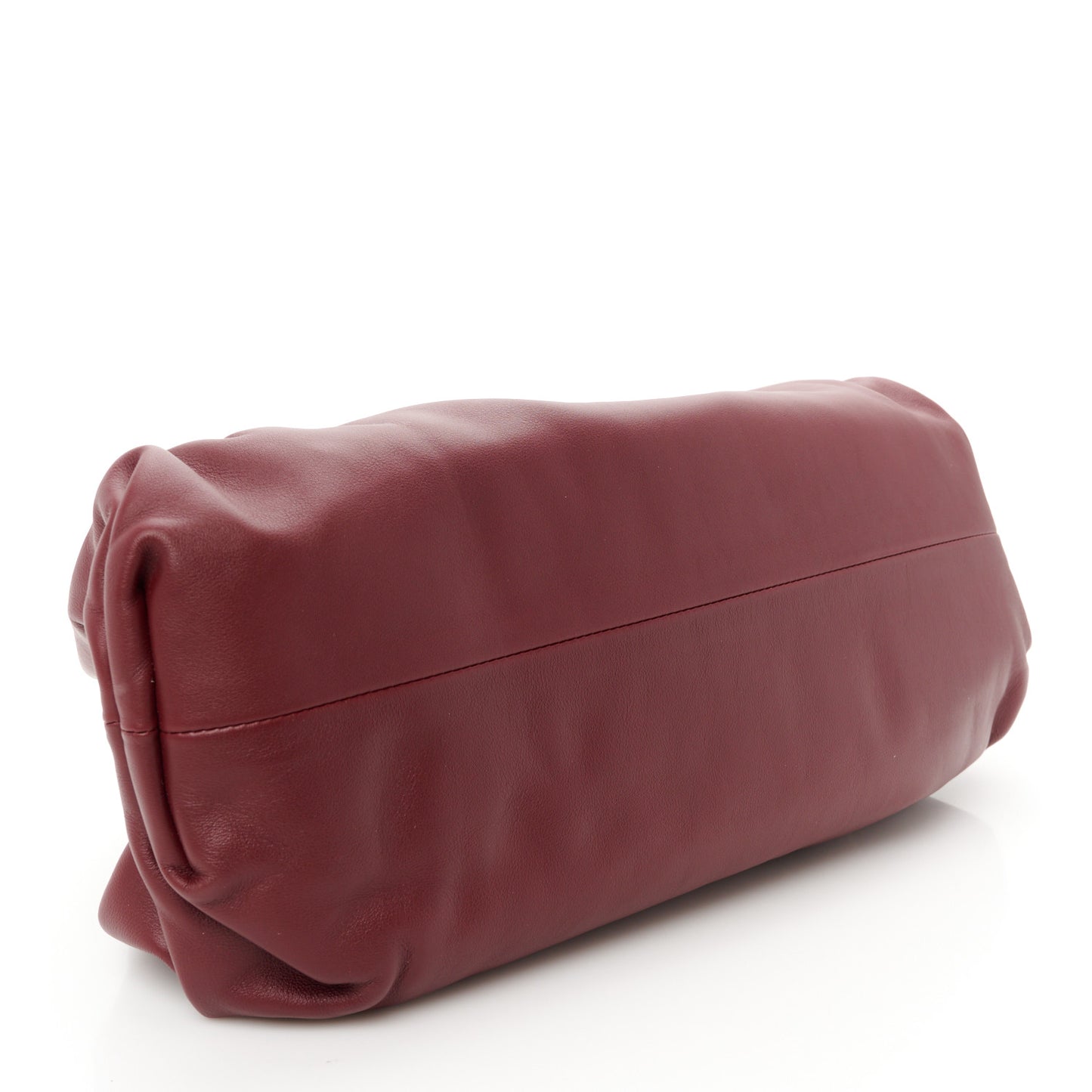 Smooth Butter Calf The Pouch Oversized Clutch Bordeaux