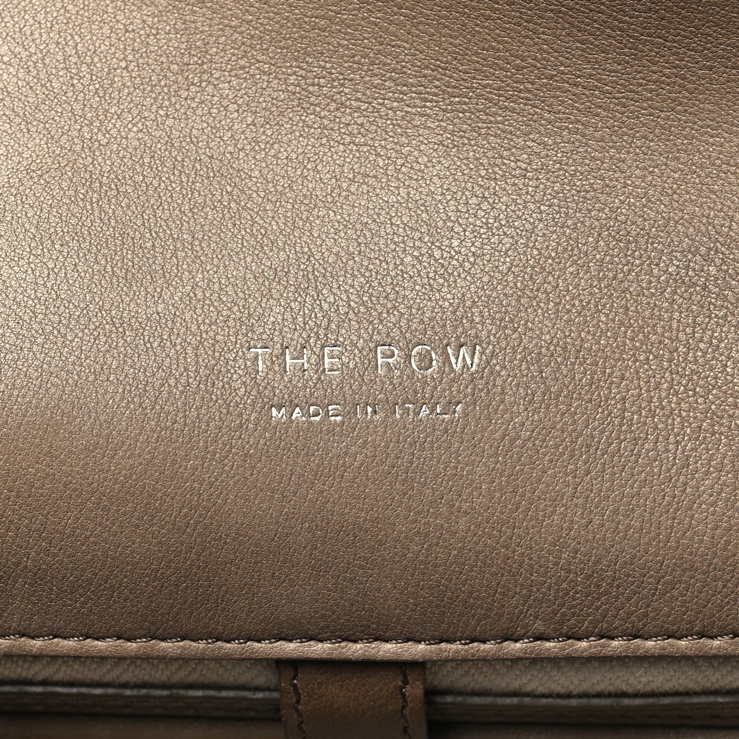 The Row Polished Saddle Calfskin Soft Margaux 12 Mouse Grey 6 of 10