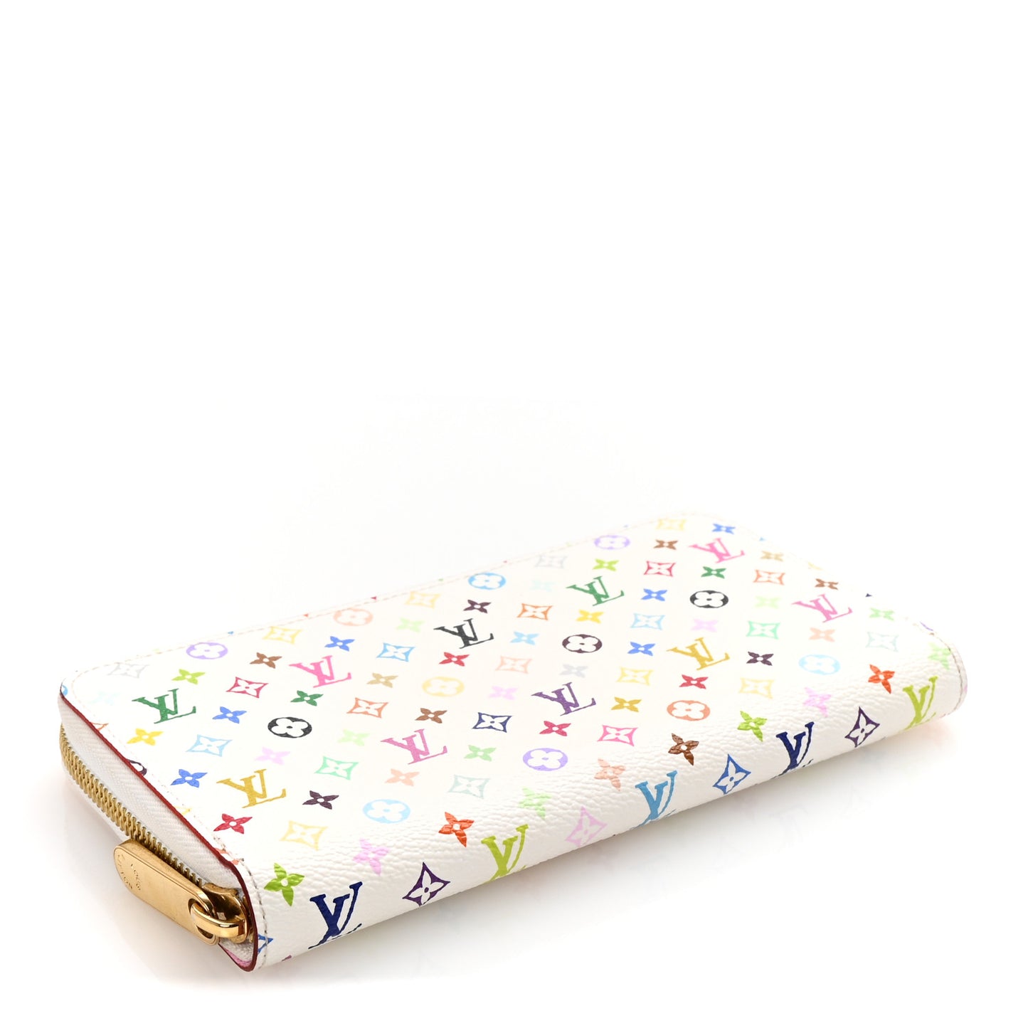 Monogram Multicolor Zippy Wallet White Litchi