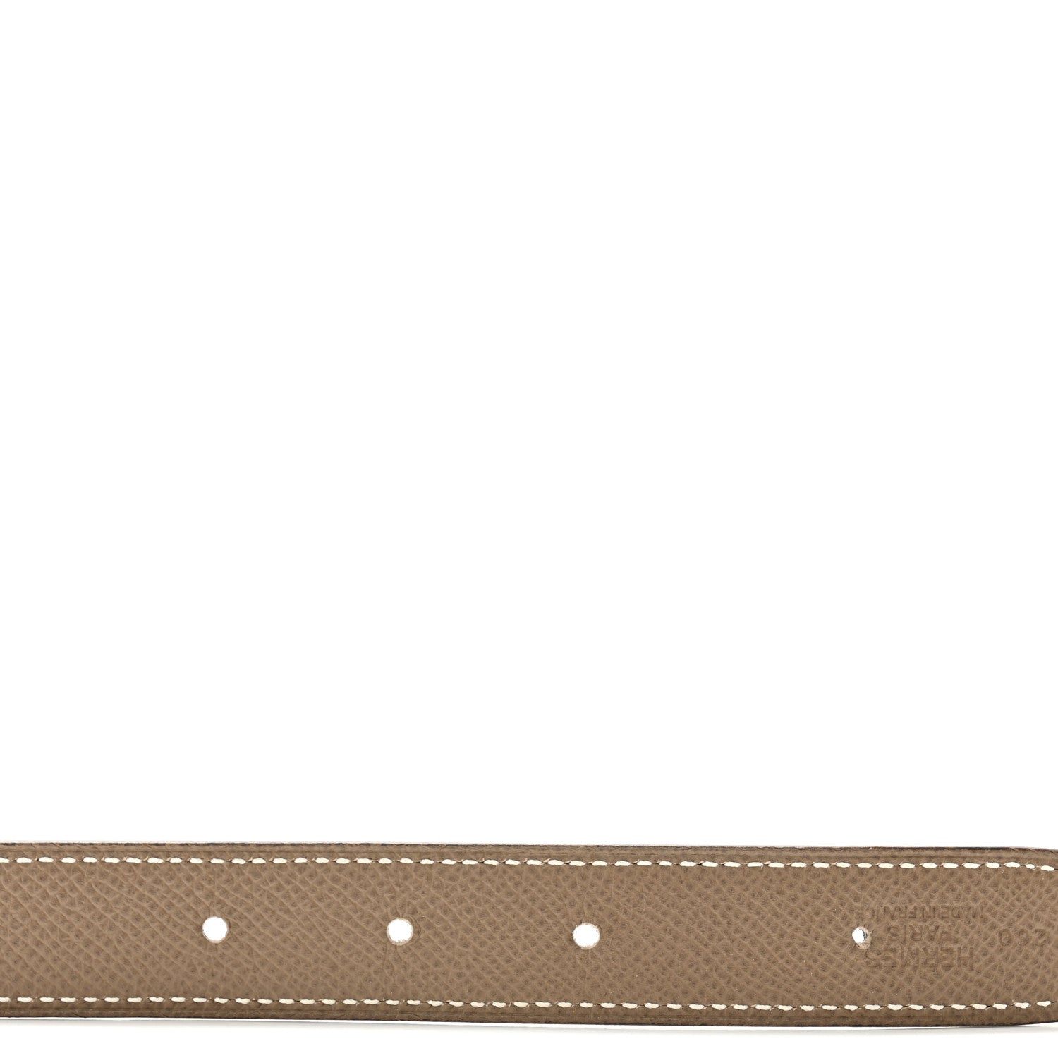 Hermes Swift Epsom 24mm Mini Constance H Belt 80 32 Black Etoupe 4 of 6
