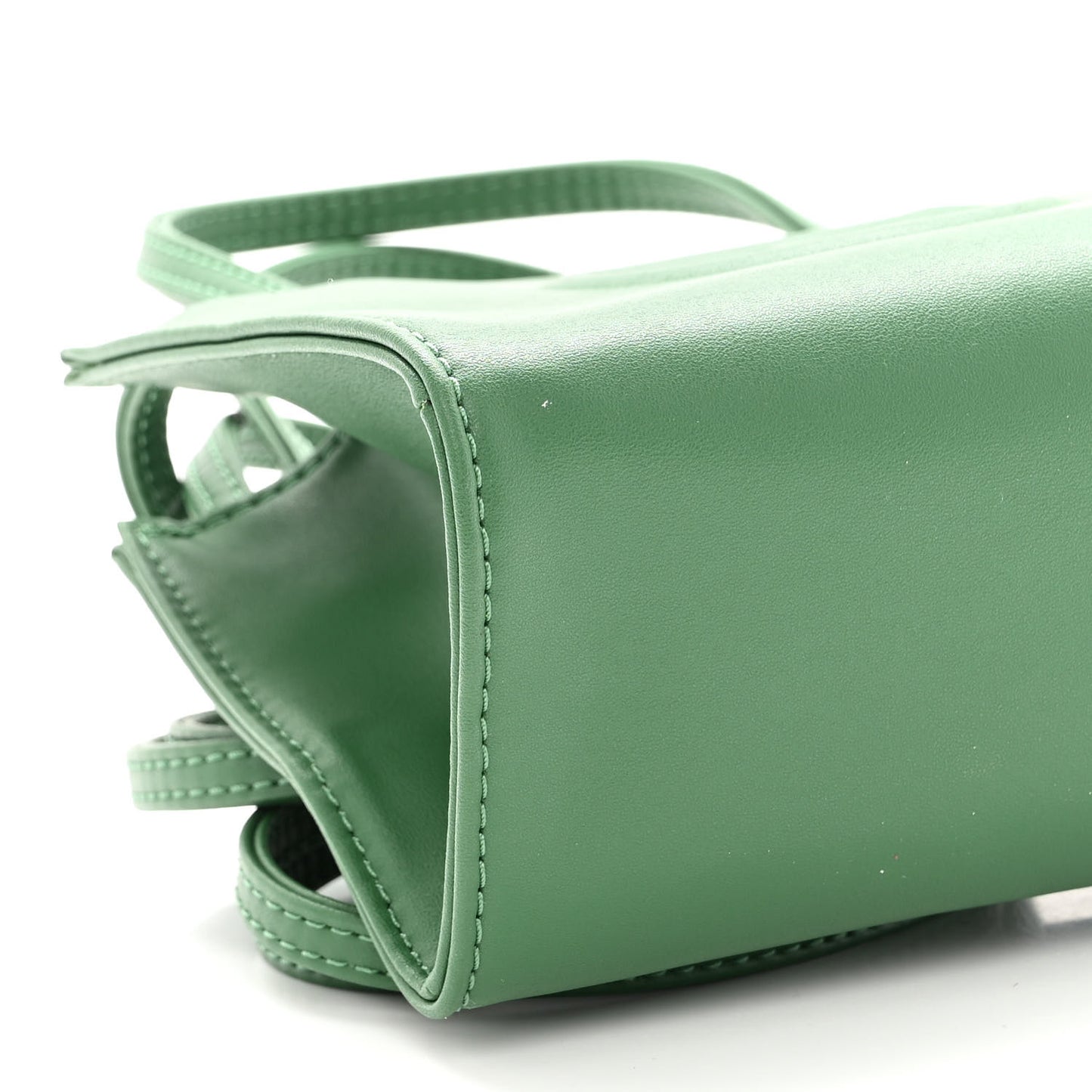 Vegan Leather Small Shopping Bag Leaf