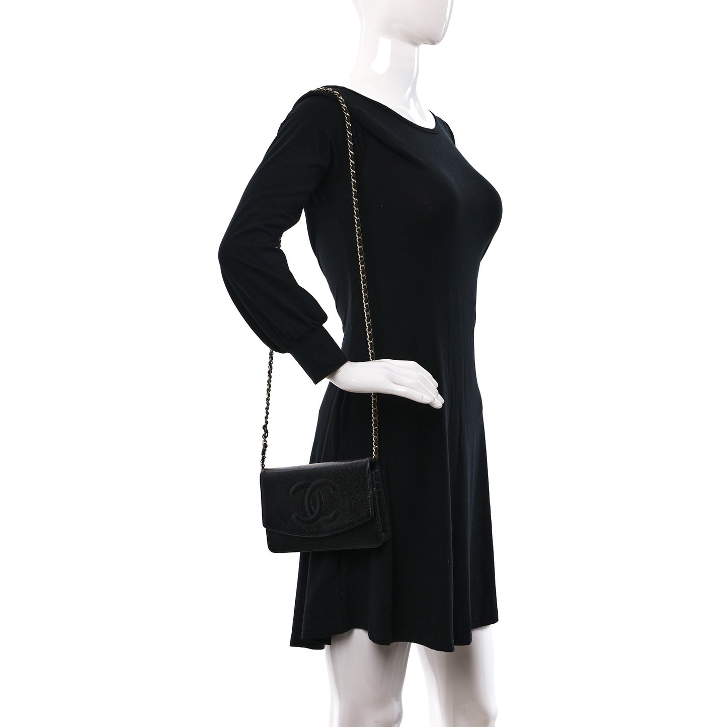 Caviar Timeless CC Wallet on Chain WOC Black