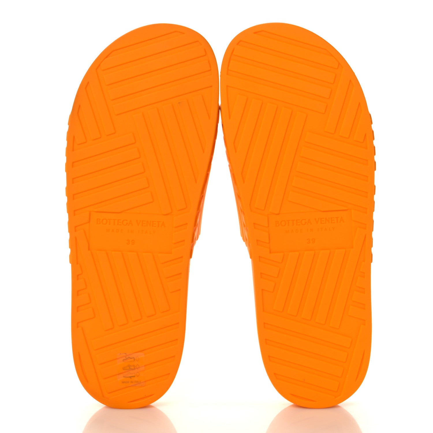 Bottega Veneta Rubber The Slider Sandals 39 Tangerine 5 of 8