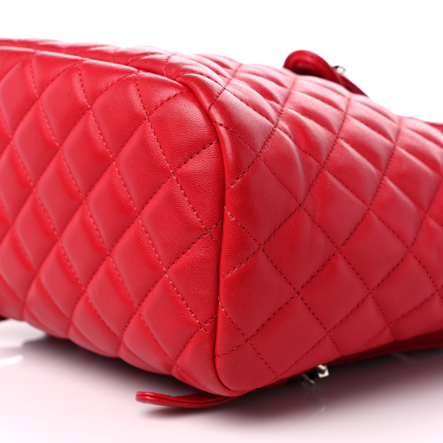 Lambskin Quilted Small Urban Spirit Backpack Red
