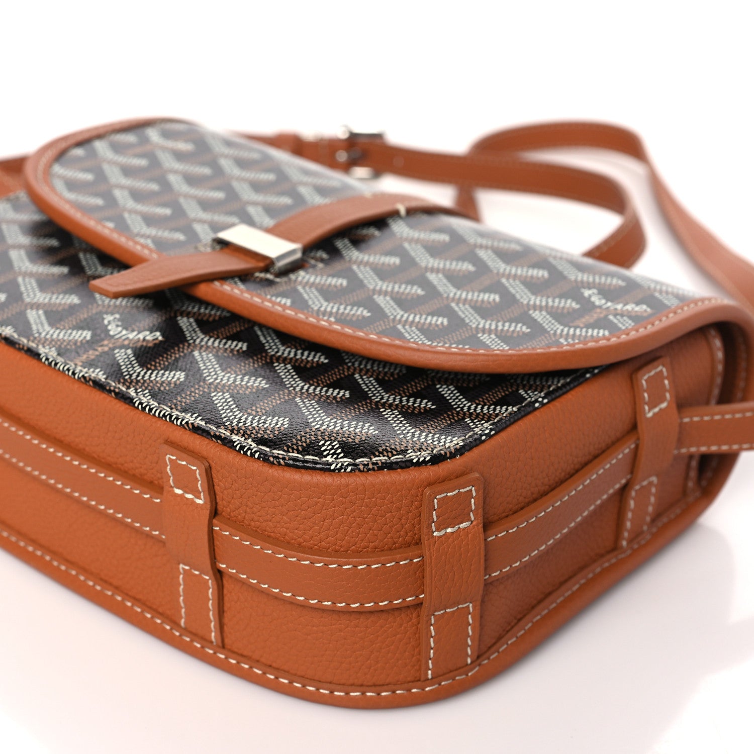 Goyard Goyardine Belvedere II PM Messenger Bag Black Gold 9 of 9
