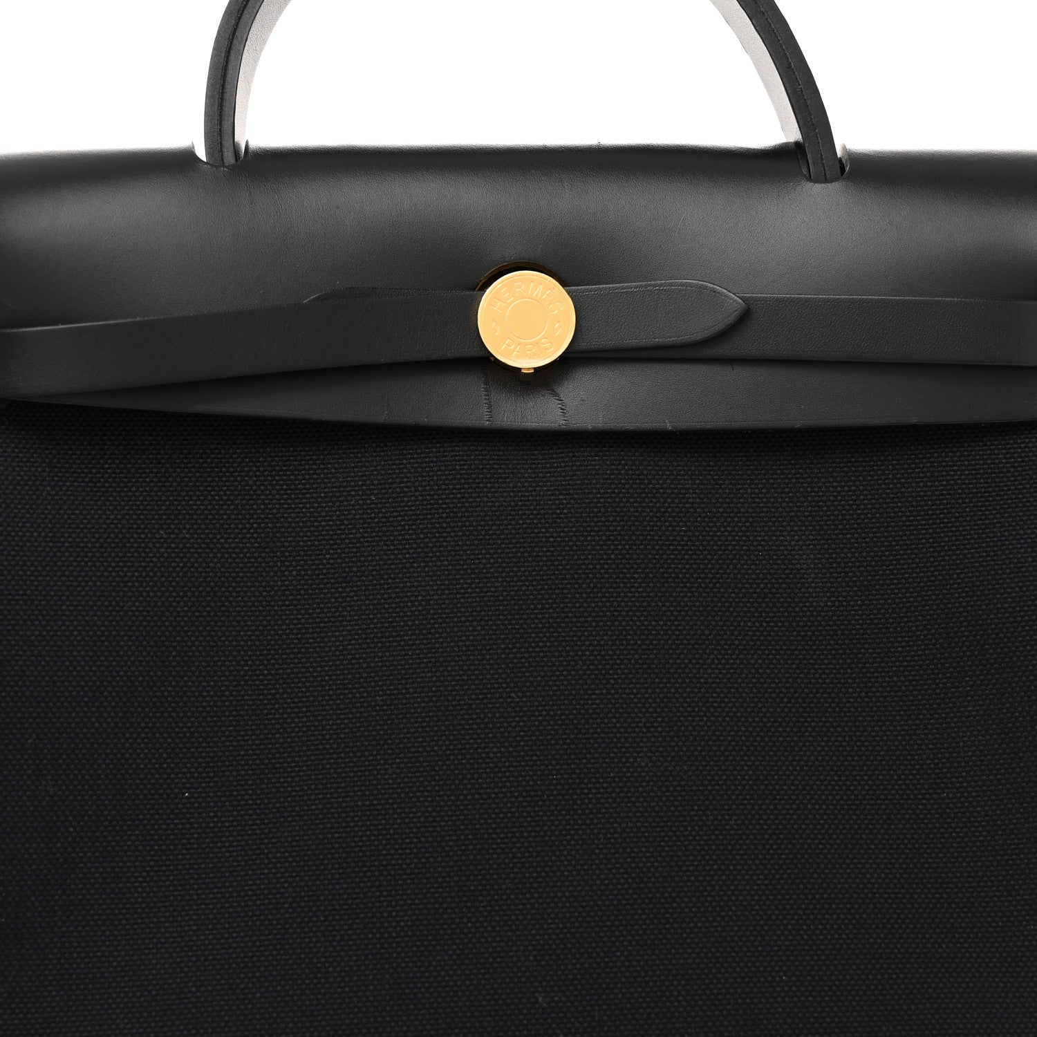 Hermes Military Toile Vache Hunter Herbag Zip PM 31 Black 9 of 13