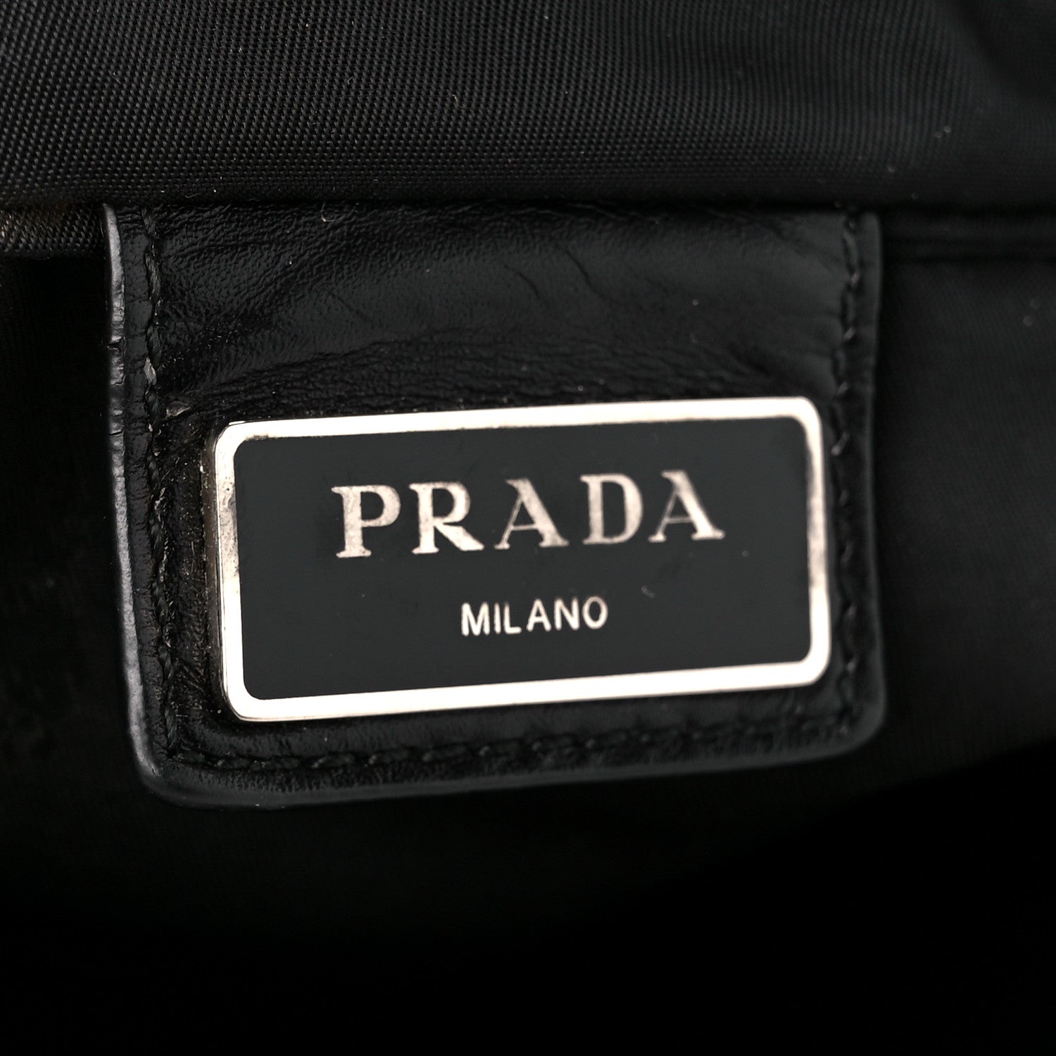 Prada Nylon Saffiano Flat Messenger Bag Black 7 of 13
