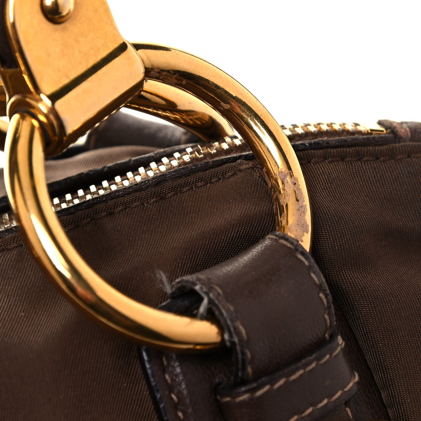 Tessuto Nylon Vitello Daino Satchel Corinto