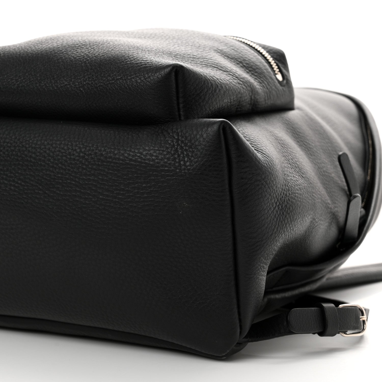 Balenciaga Calfskin Logo Small Everyday Backpack Black White 10 of 14