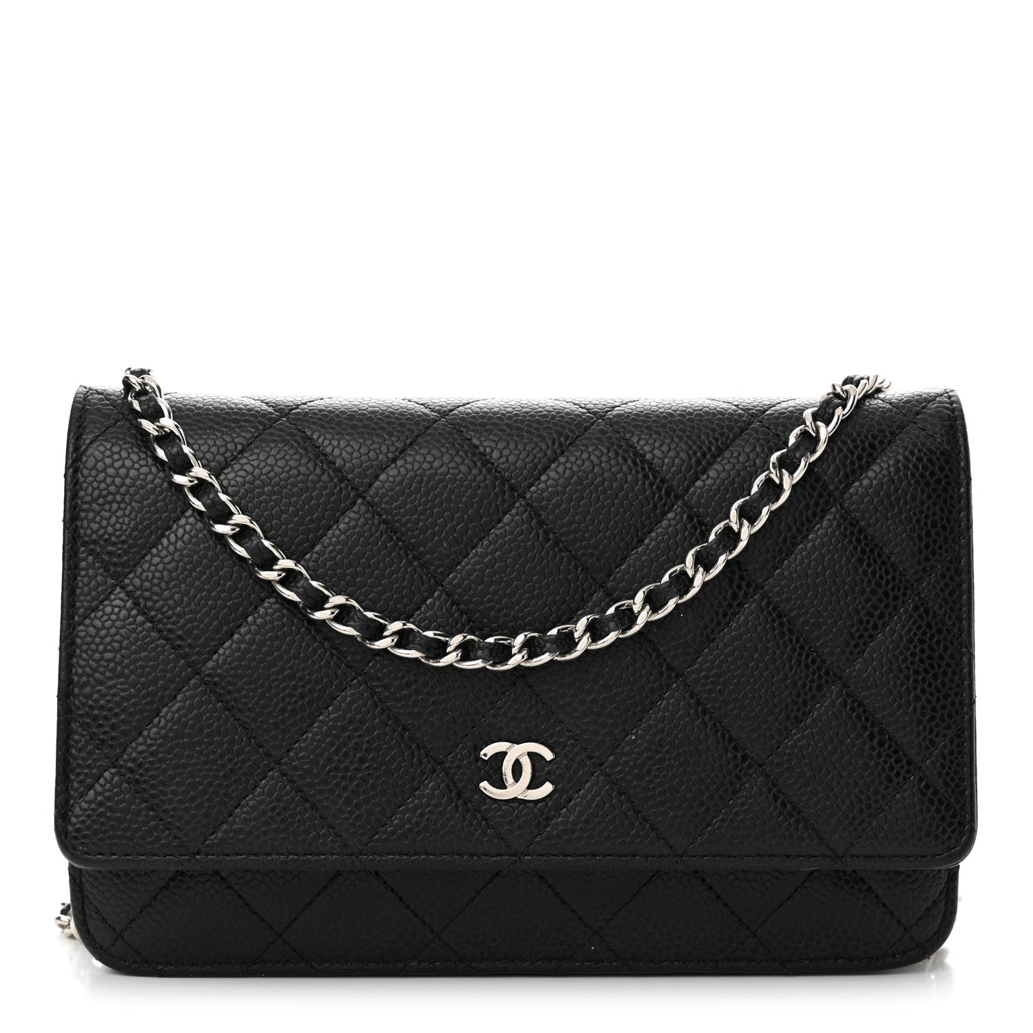 Chanel Caviar Quilted Wallet On Chain WOC Black 1 of 14