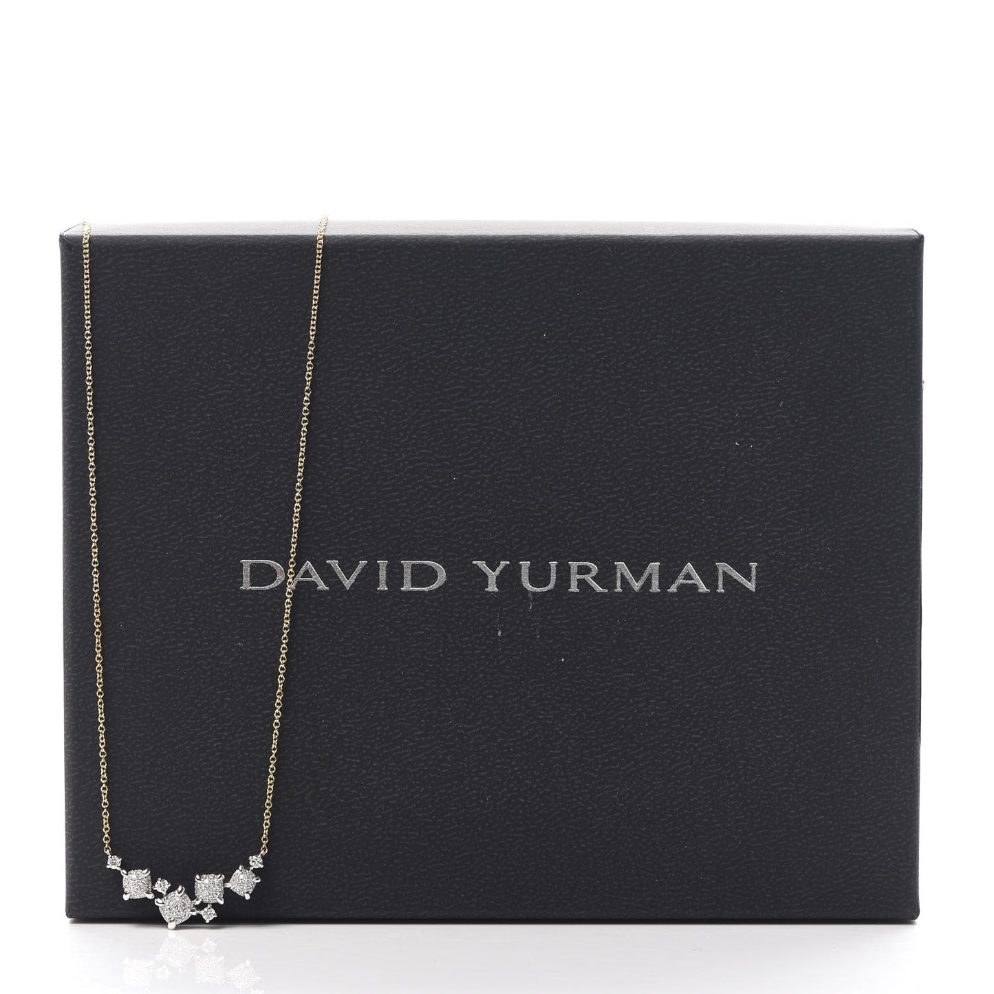 18K Yellow White Gold Diamond Precious Chatelaine Necklace