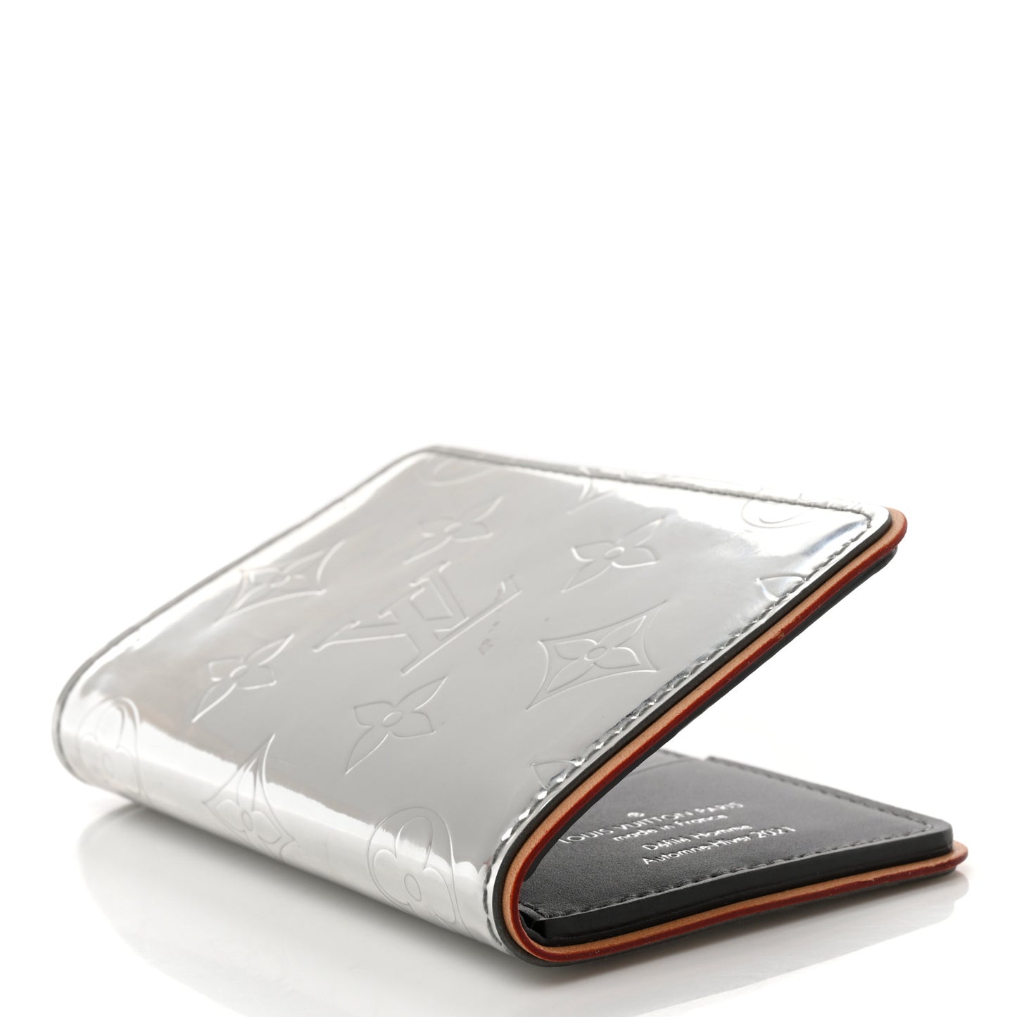 Monogram Mirror Slender Pocket Organizer