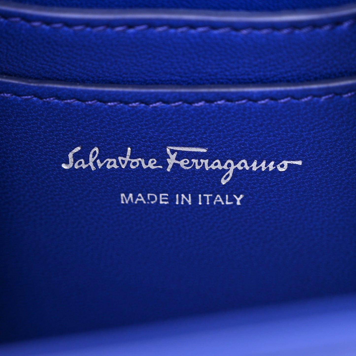 Brushed Calfskin Micro Iconic Top Handle Bag Lapis Lazuli