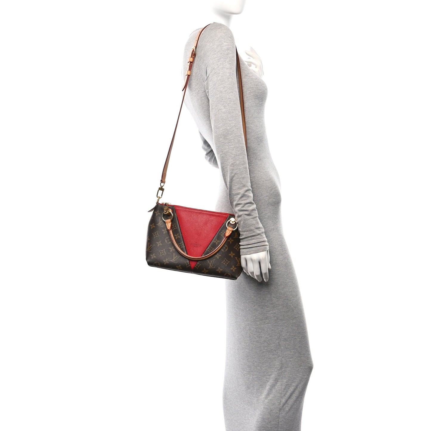 Monogram V Tote BB Cherry